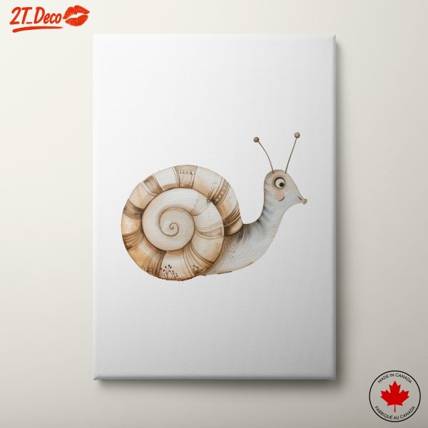 Adorable Snail Illustration for Playful Decor