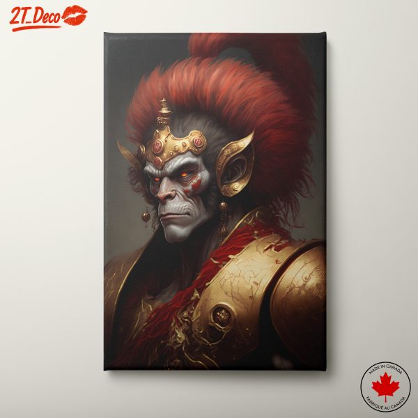 Intricate Fantasy Character with Vibrant Armor