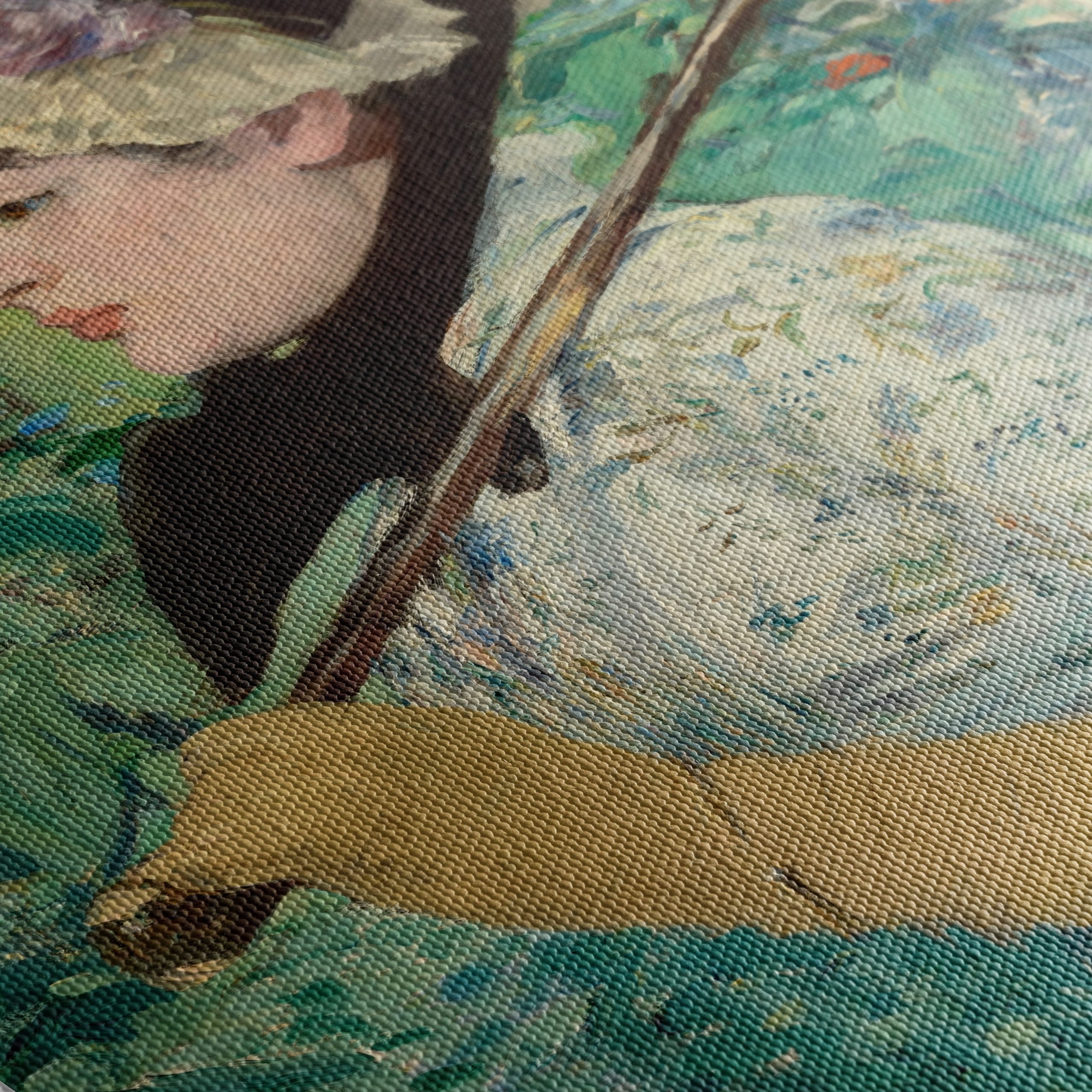 Elegant Woman with Parasol in Nature - Image 5