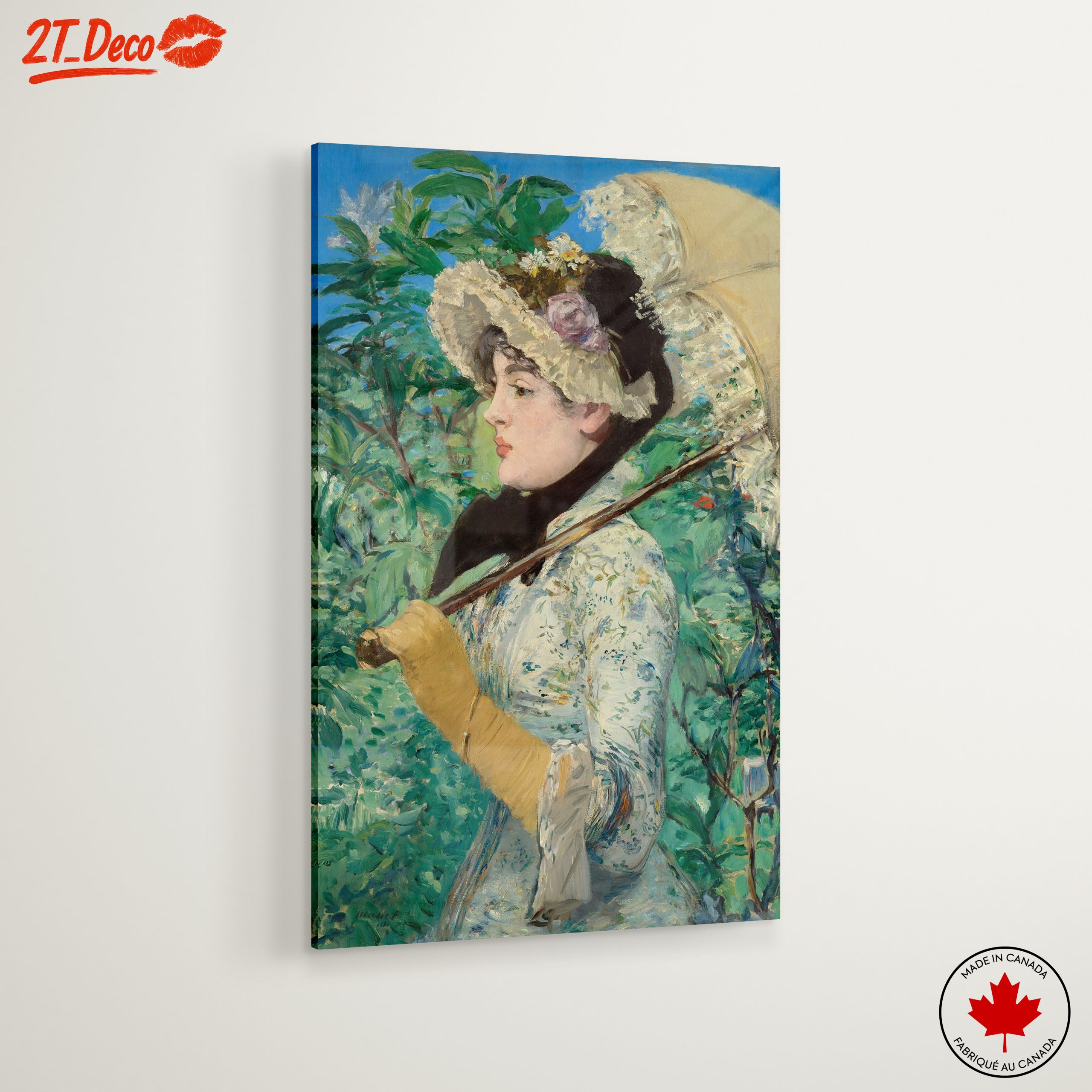 Elegant Woman with Parasol in Nature - Image 6
