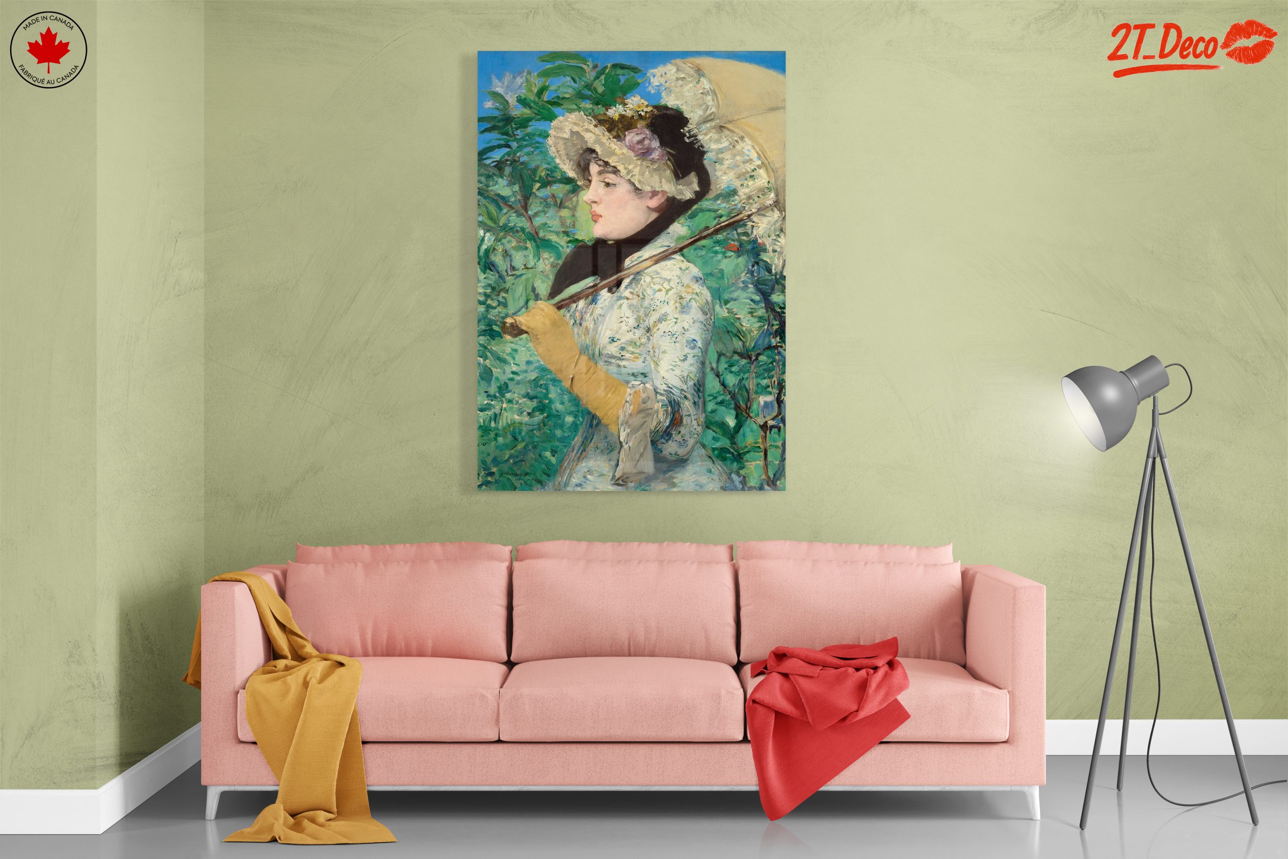 Elegant Woman with Parasol in Nature - Image 7