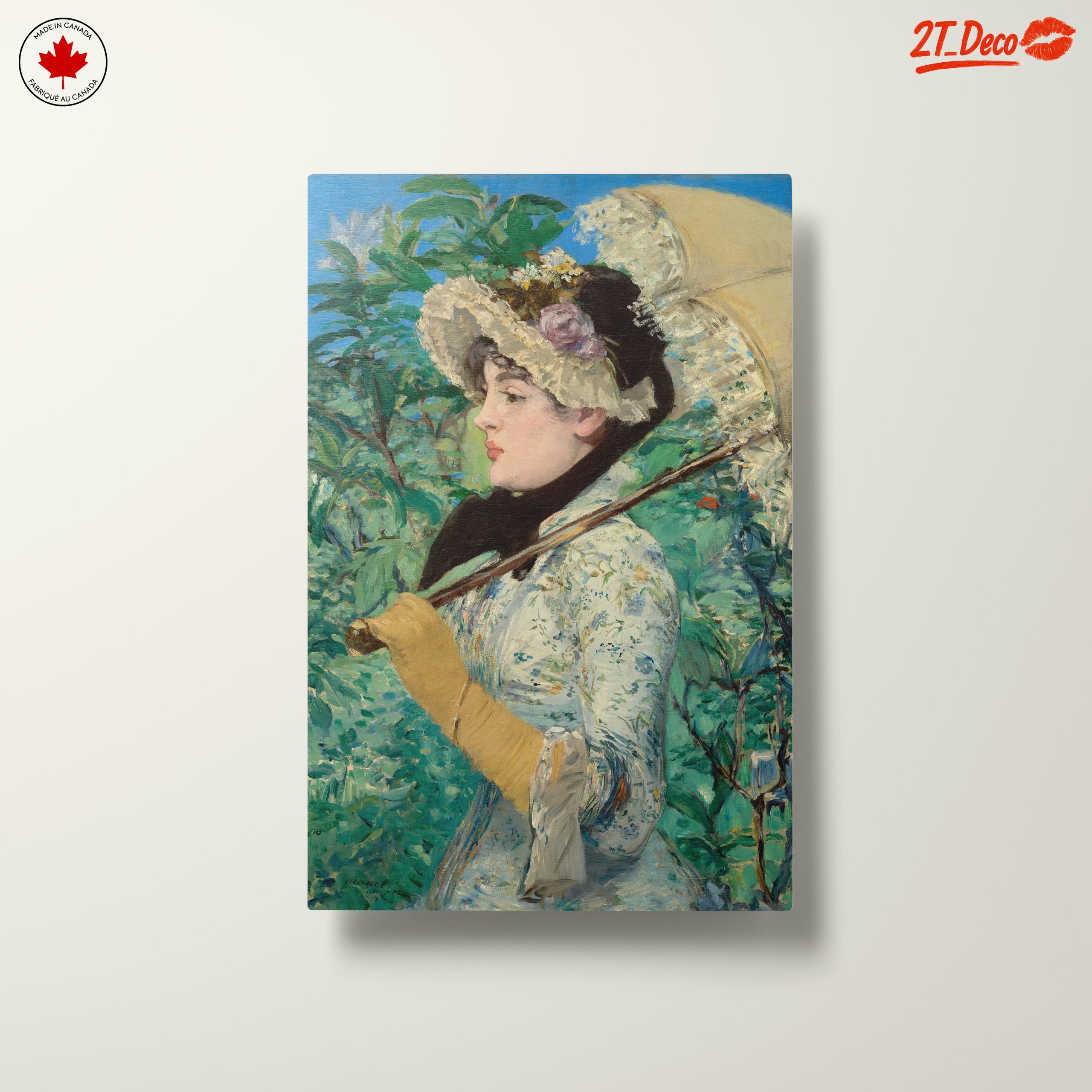 Elegant Woman with Parasol in Nature - Image 10