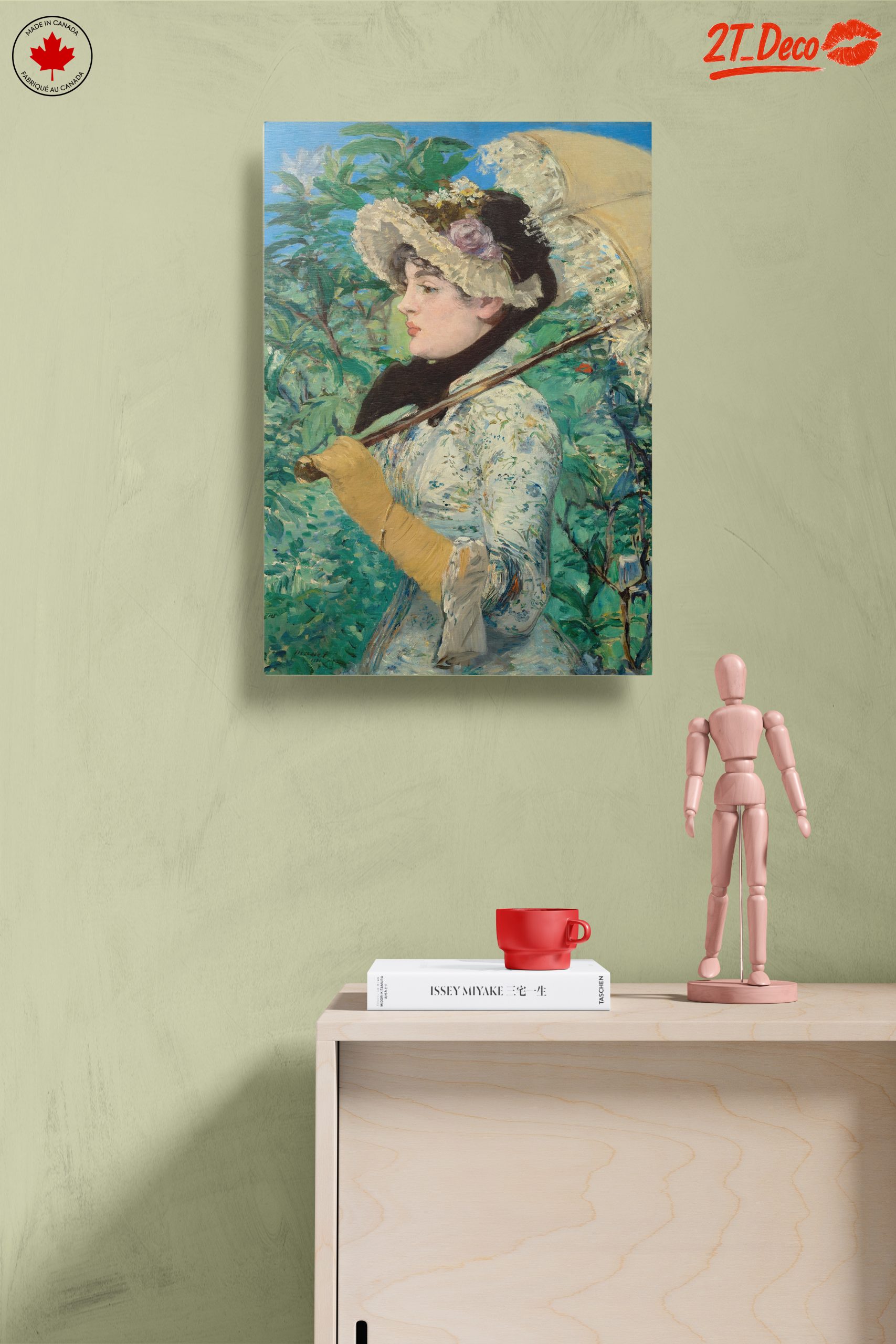 Elegant Woman with Parasol in Nature - Image 14