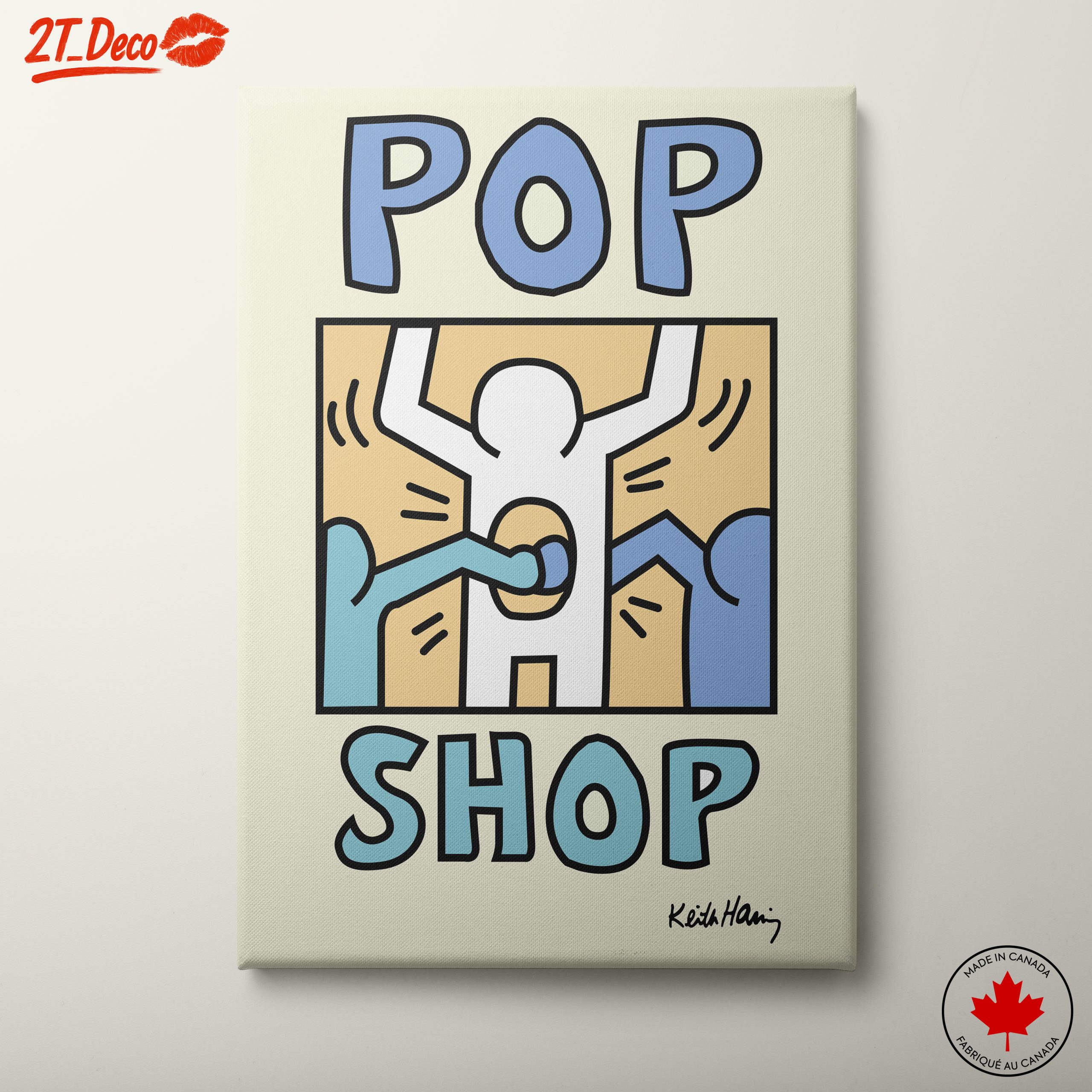 Playful Pop Art Illustration by Keith Haring