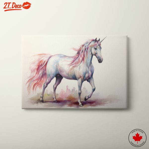 Vibrant Fantasy Animal Wall Art Featuring Unicorn