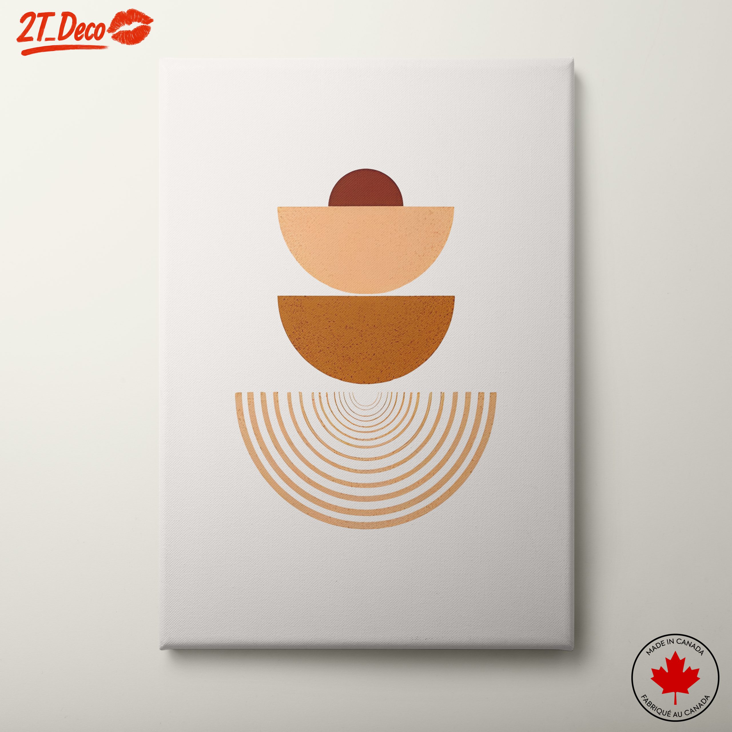 Minimalist Abstract Design with Geometric Shapes