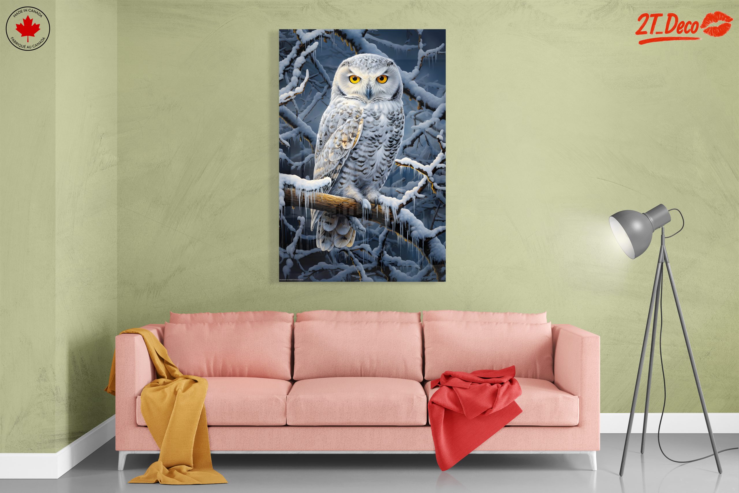 Stunning Snowy Owl Perched in Winter - Image 7