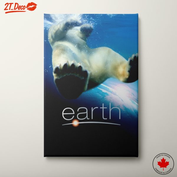 Underwater Polar Bear Abstract Art