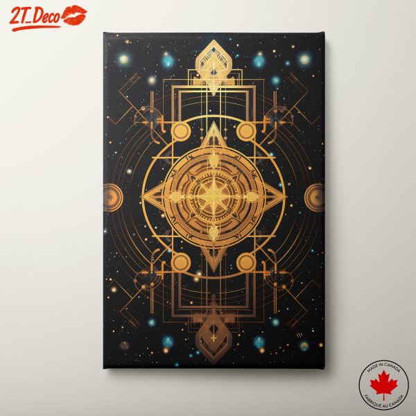Geometric Cosmic Abstract Design