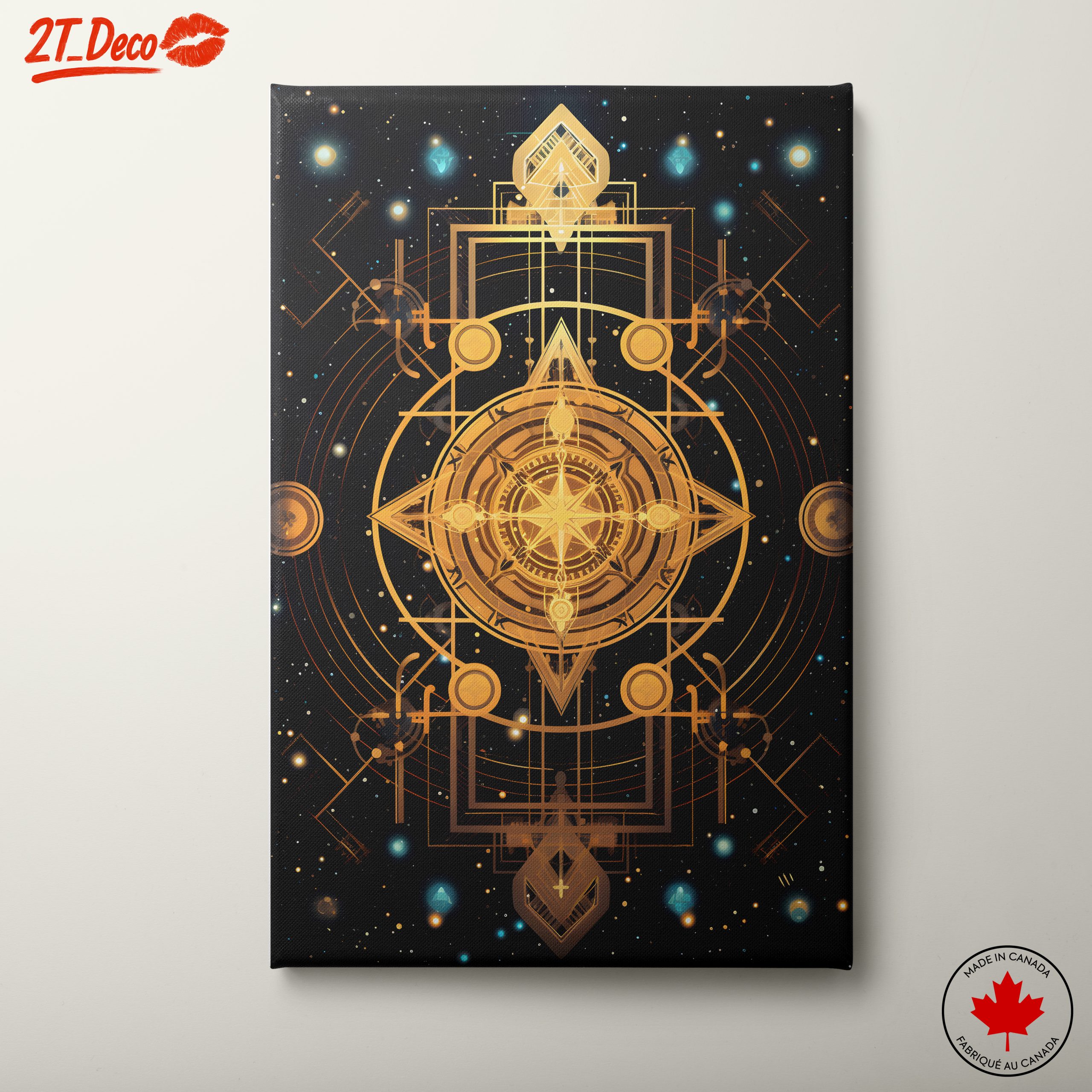Geometric Cosmic Abstract Design