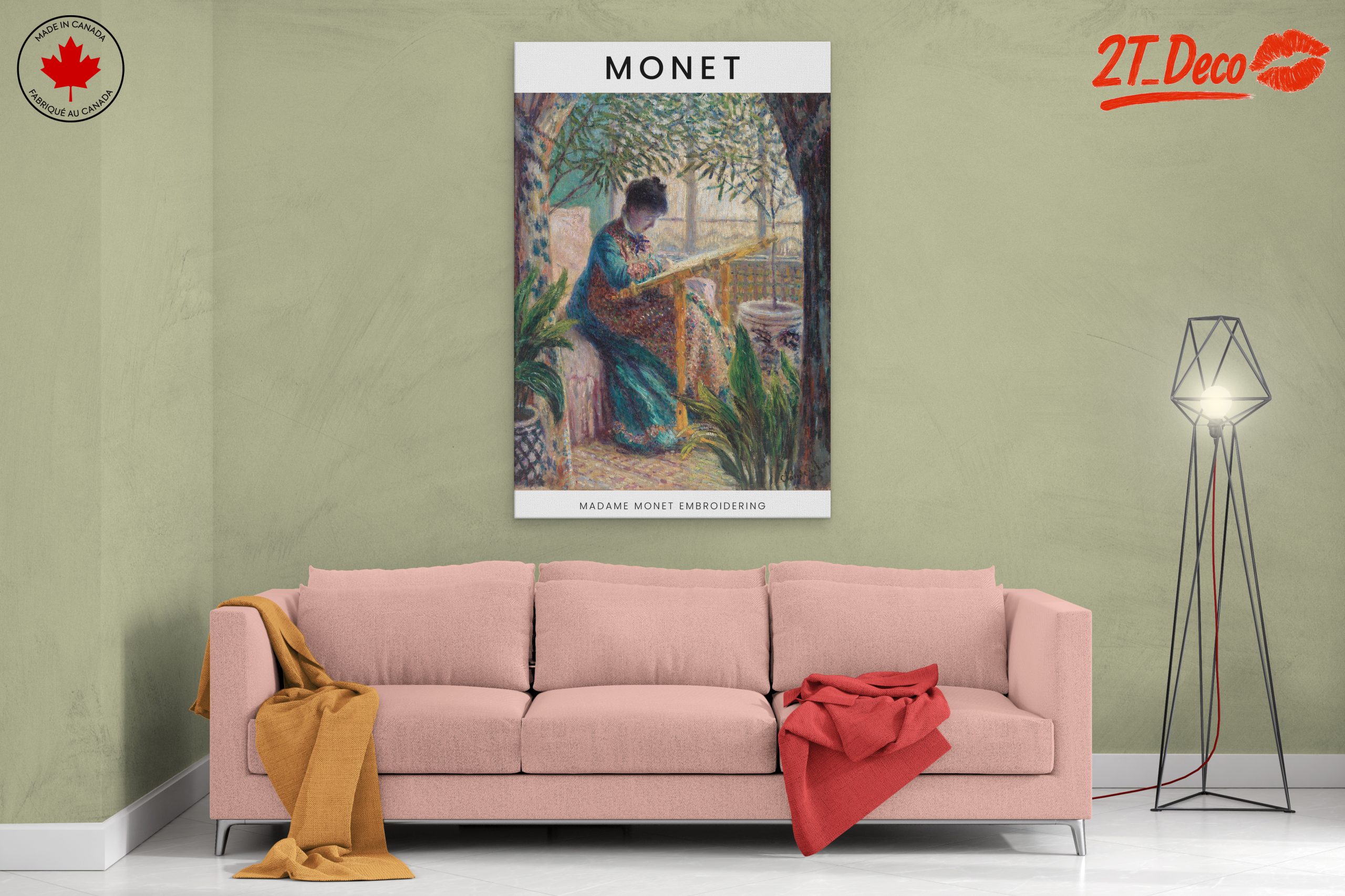 Madame Monet Embroidering by Claude Monet - Image 2