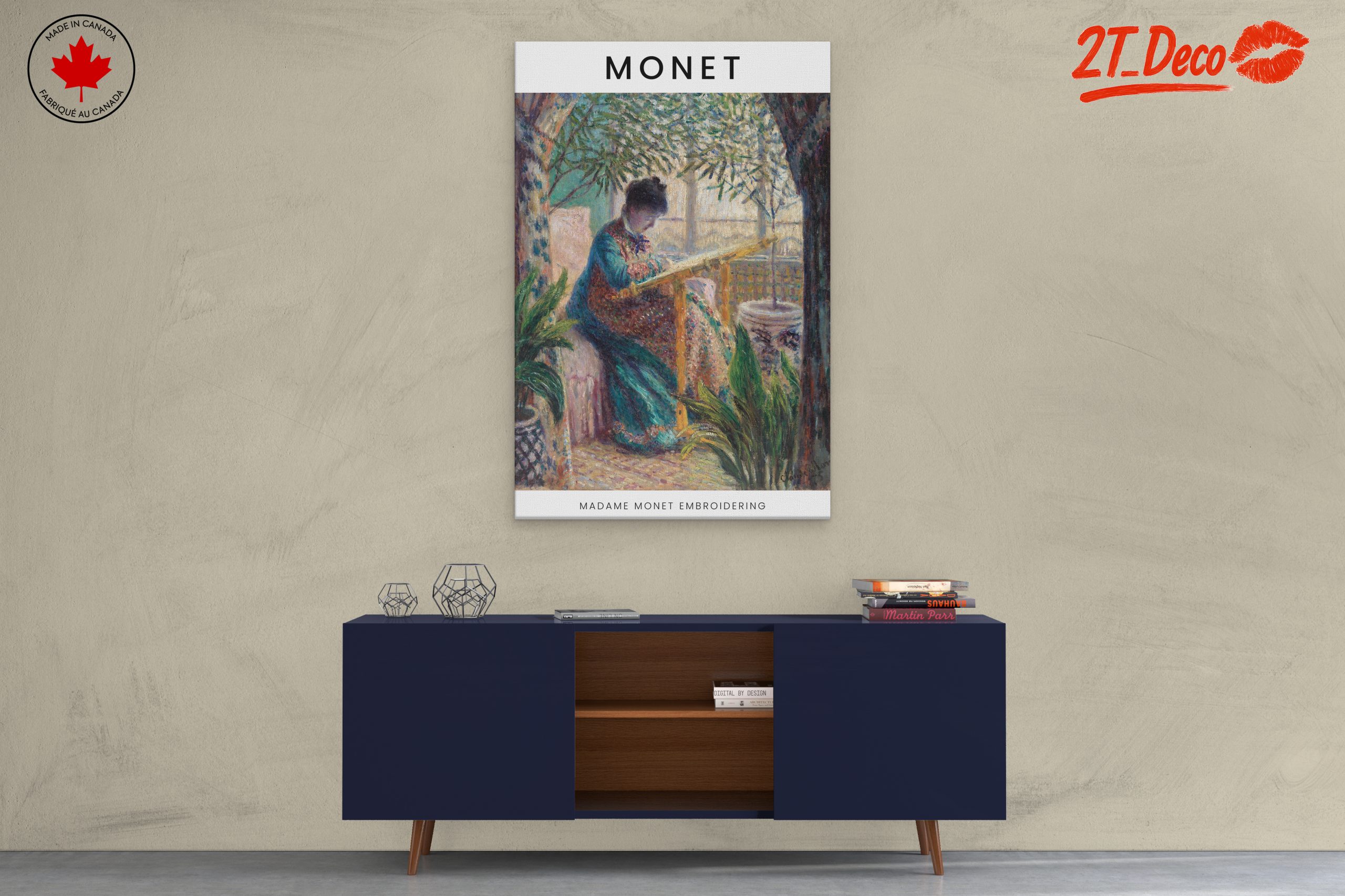 Madame Monet Embroidering by Claude Monet - Image 3