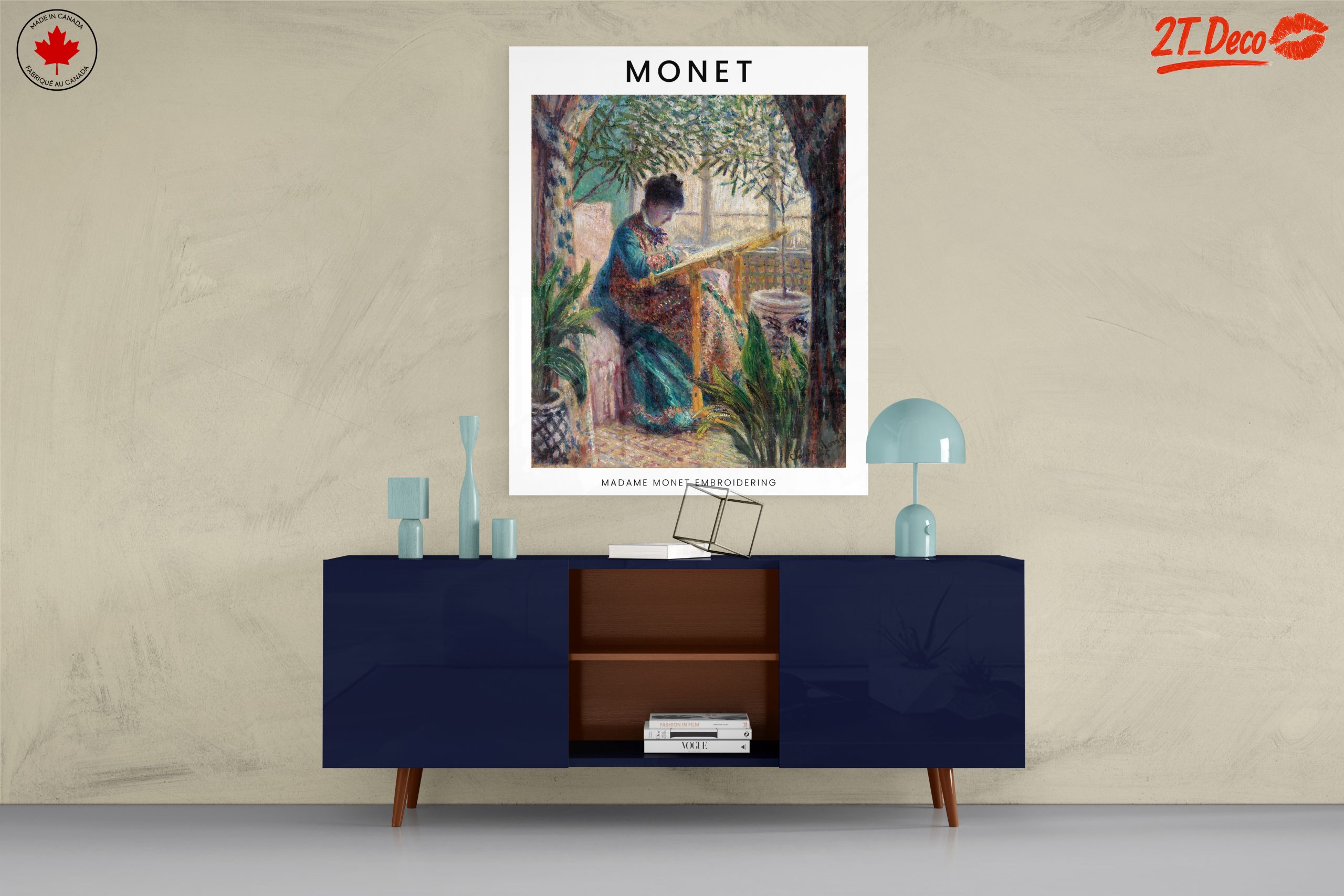 Madame Monet Embroidering by Claude Monet - Image 8