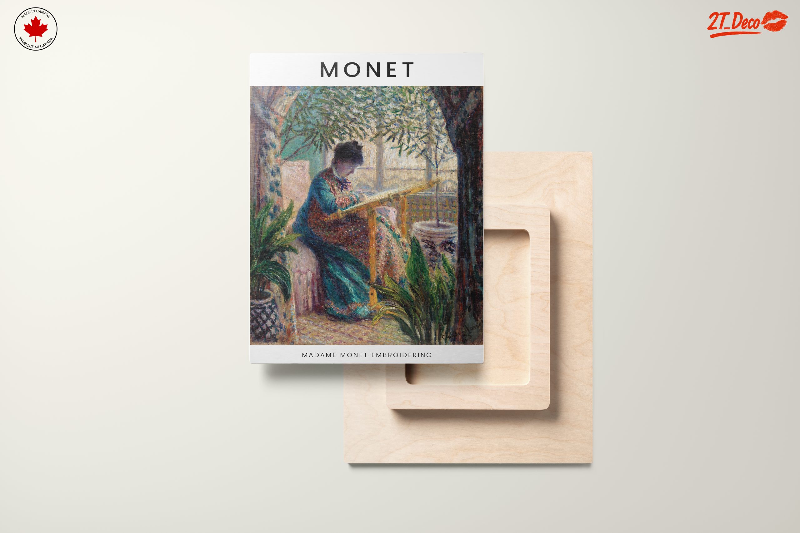 Madame Monet Embroidering by Claude Monet - Image 11