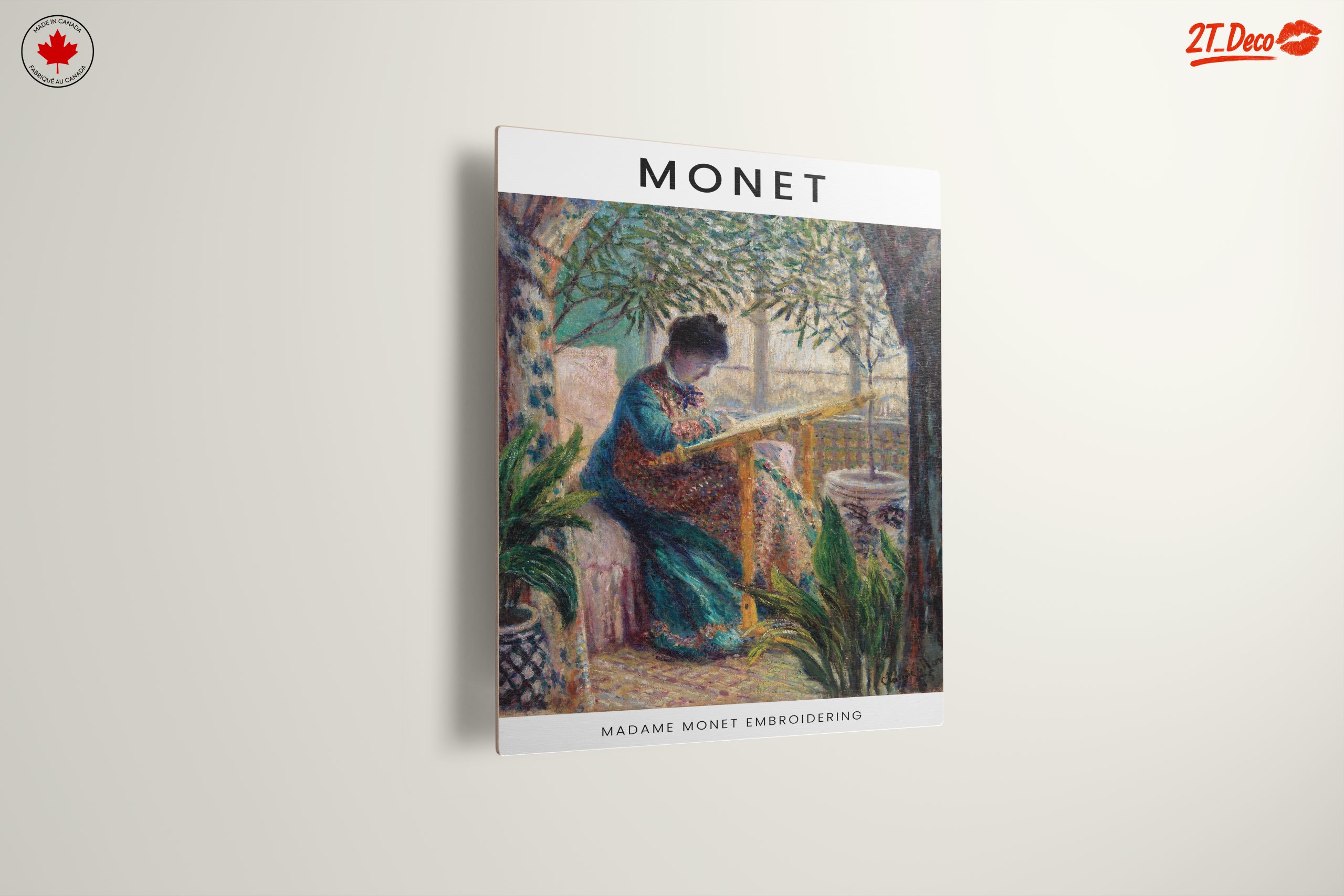 Madame Monet Embroidering by Claude Monet - Image 13