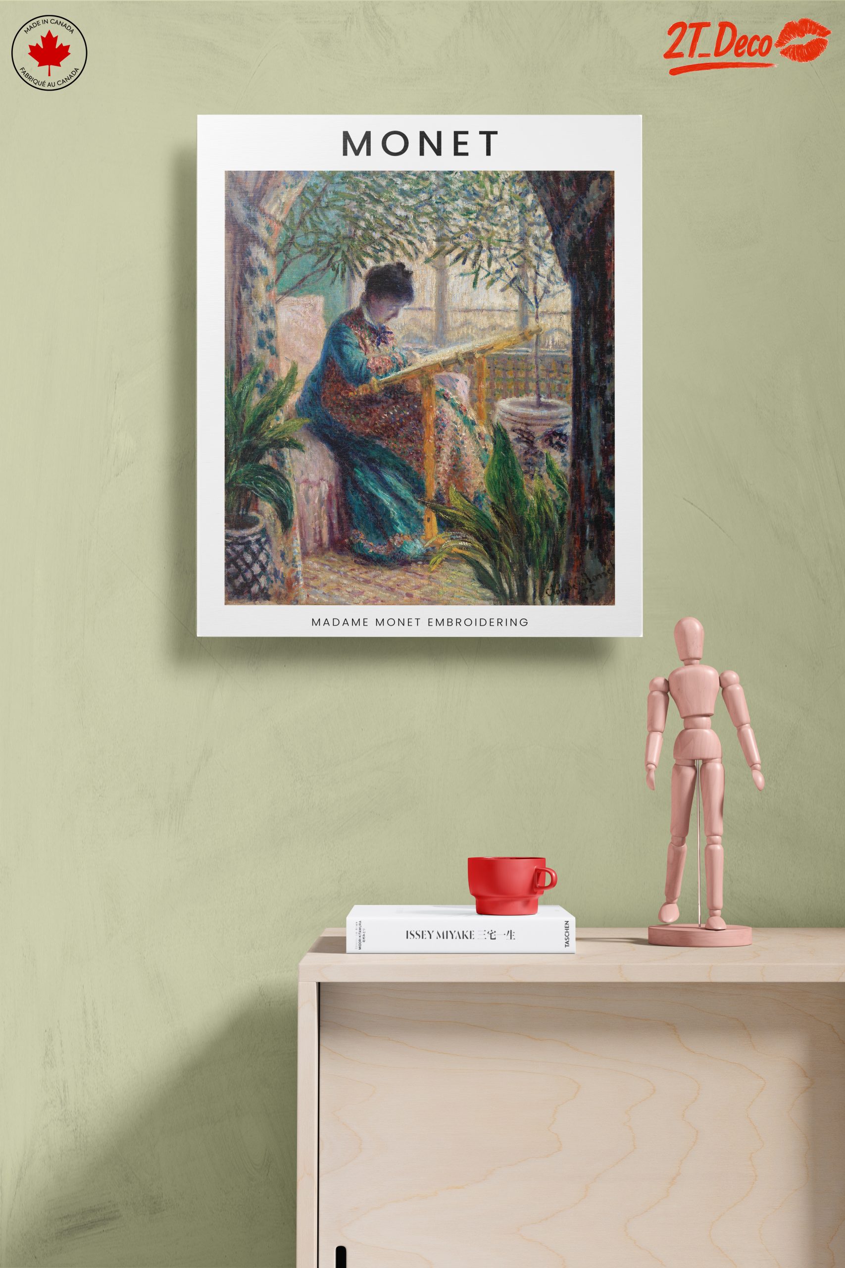 Madame Monet Embroidering by Claude Monet - Image 14