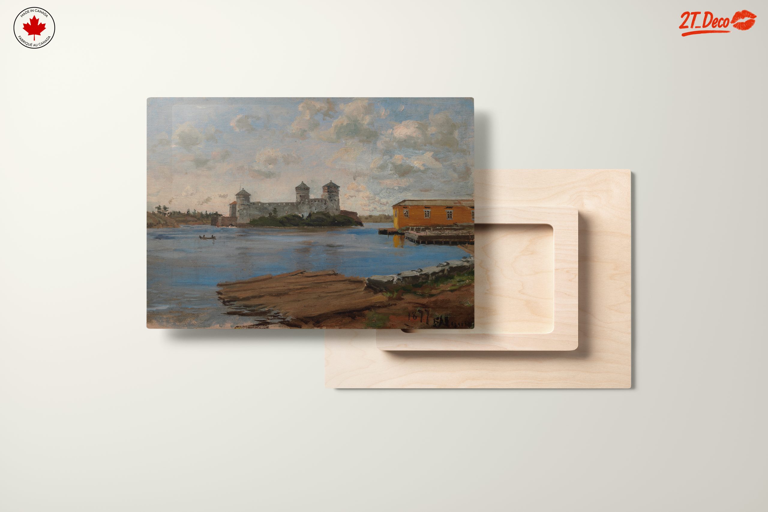 Castle and River Landscape Art - Image 11