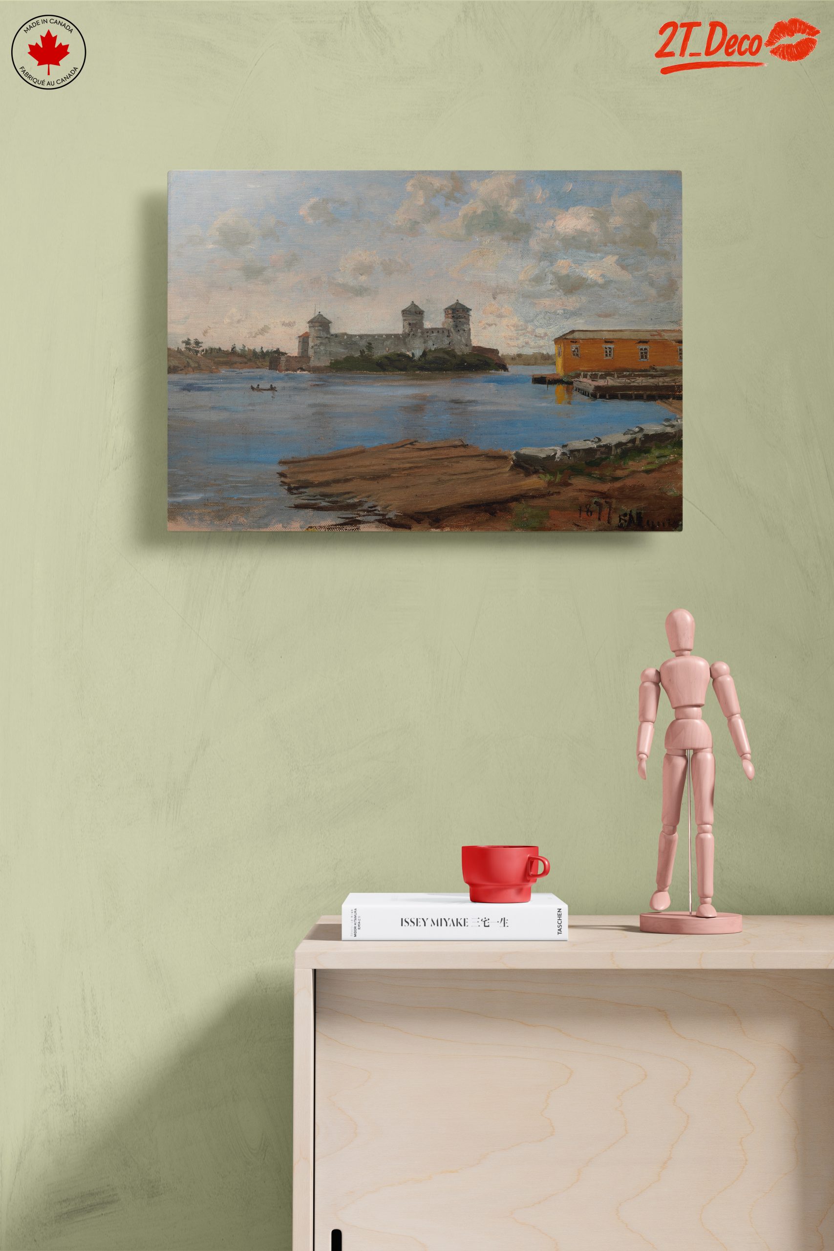 Castle and River Landscape Art - Image 14