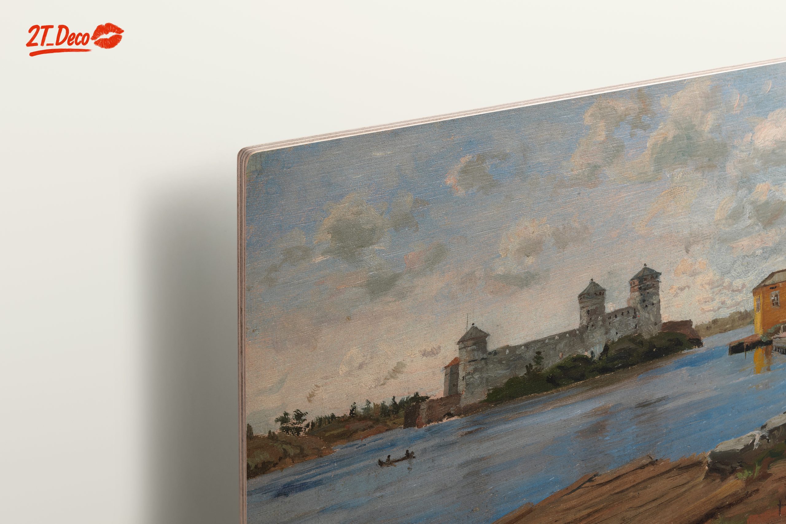 Castle and River Landscape Art - Image 15