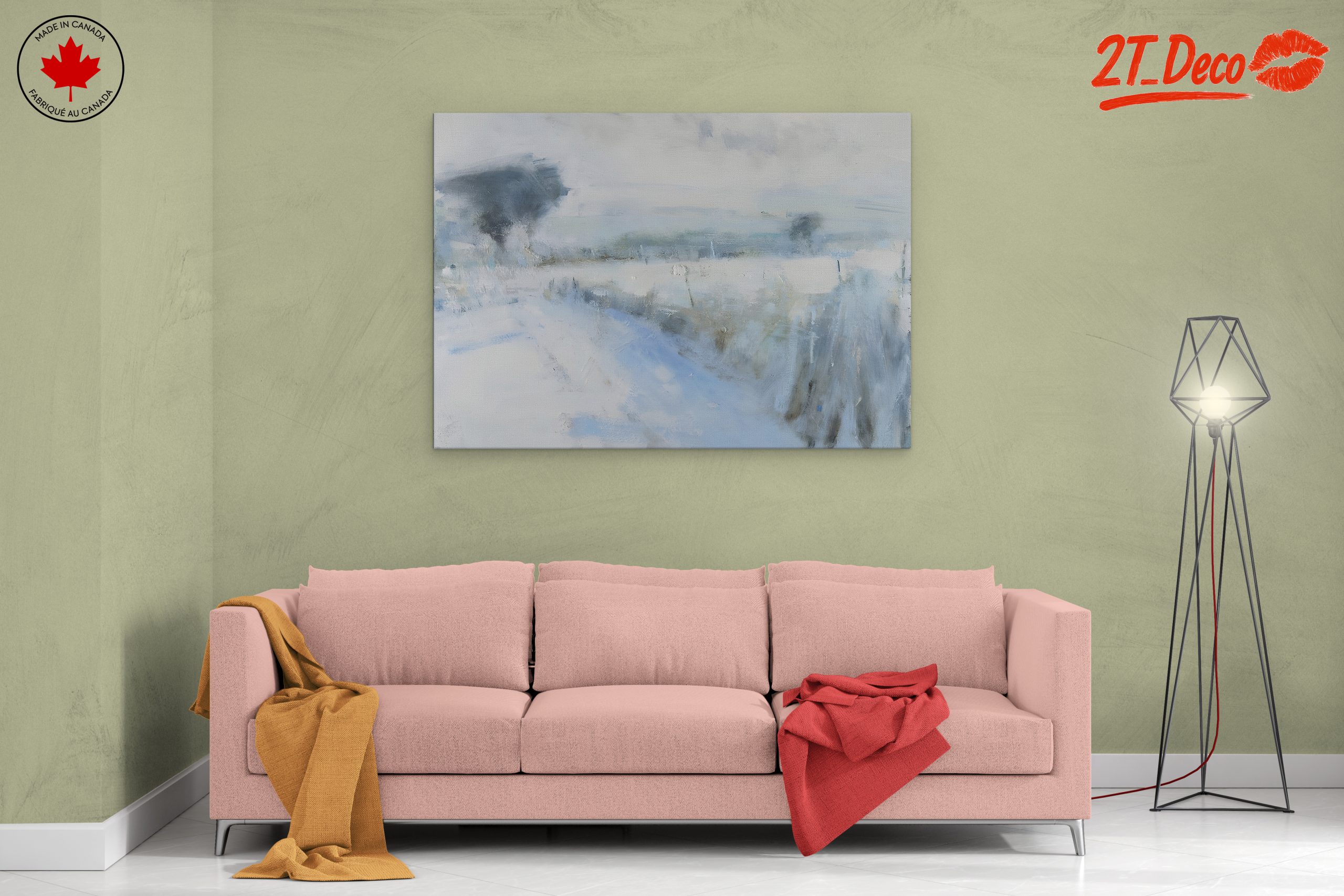Serene Abstract Landscape in Muted Tones - Image 2