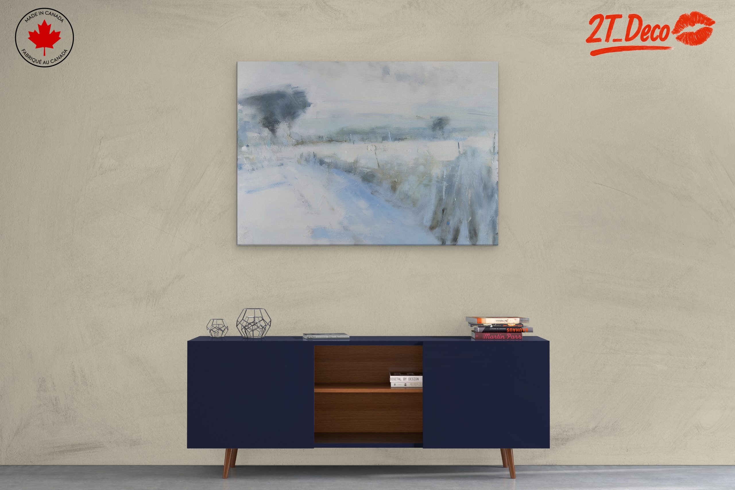 Serene Abstract Landscape in Muted Tones - Image 3