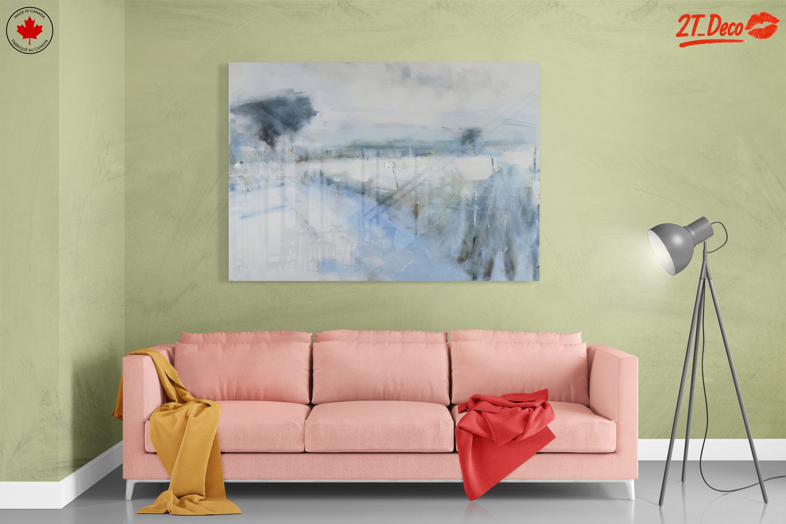 Serene Abstract Landscape in Muted Tones - Image 7