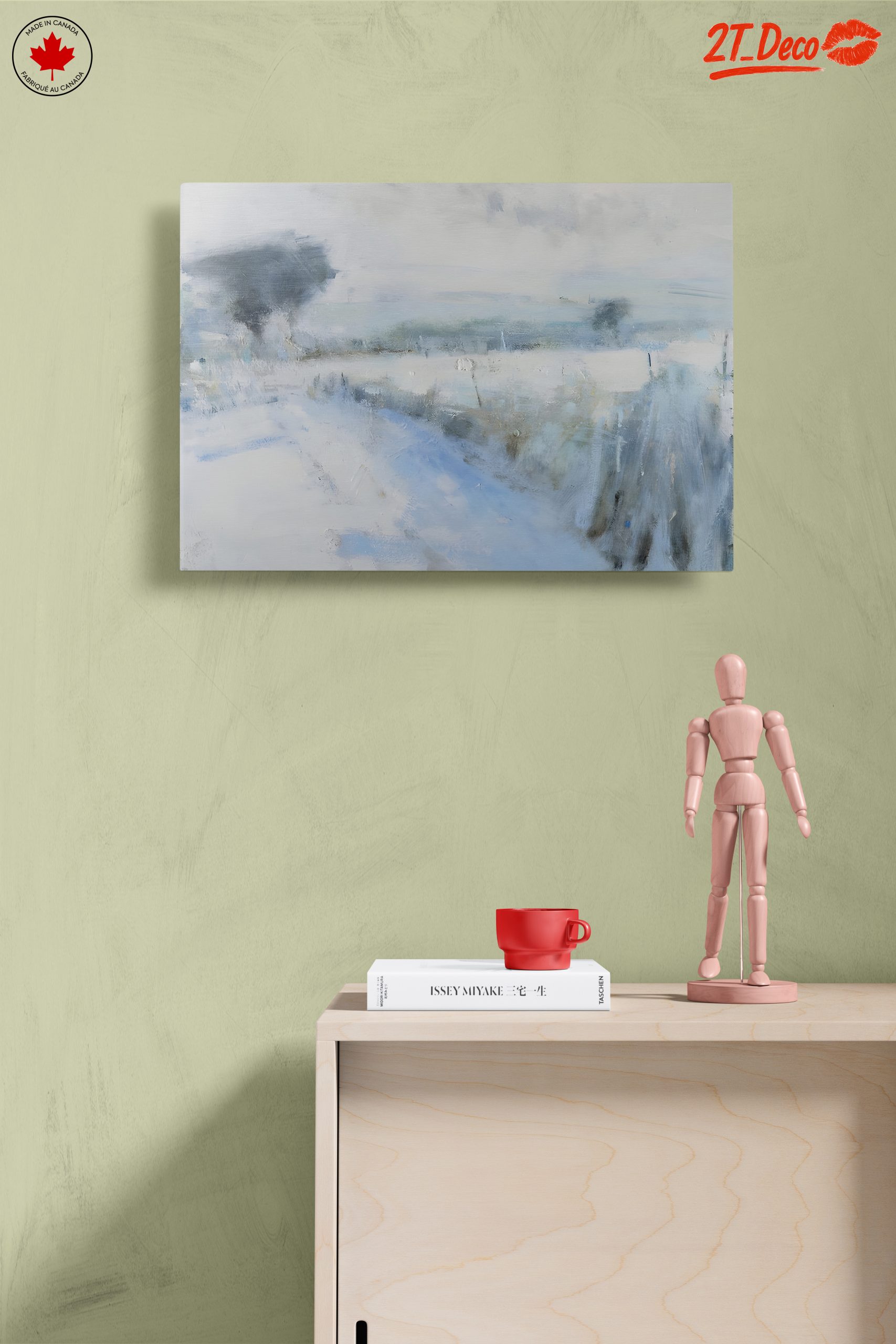 Serene Abstract Landscape in Muted Tones - Image 14