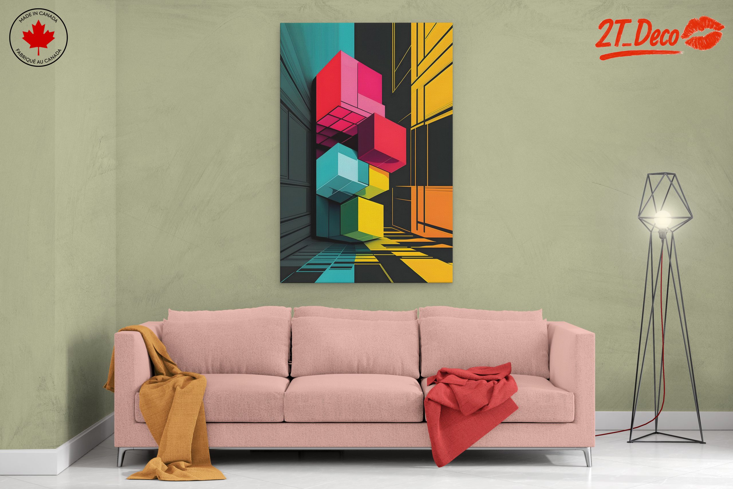 Vibrant Abstract Geometric Art 11 - Image 2