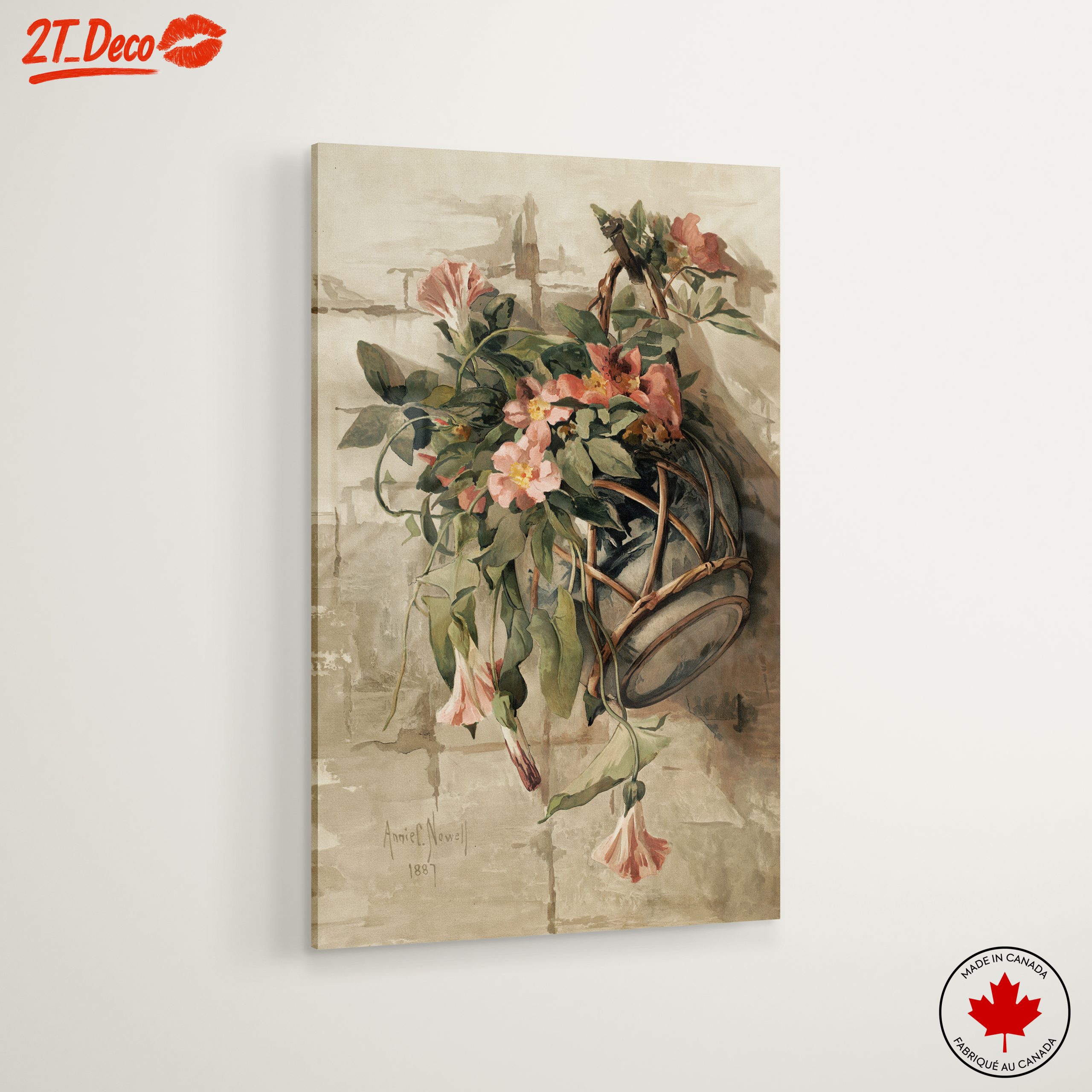Floral Hanging Plant Artwork - Image 6