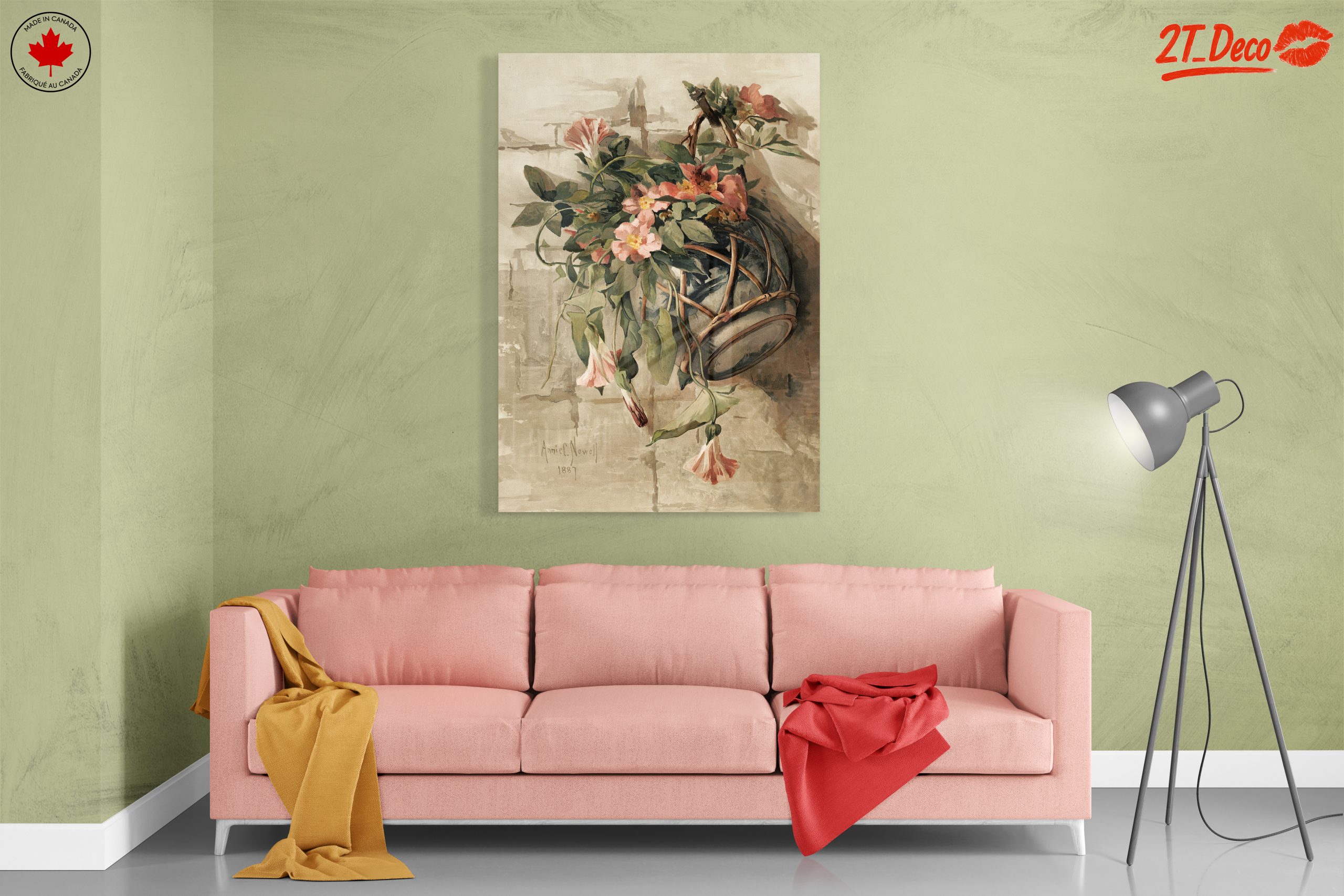 Floral Hanging Plant Artwork - Image 7