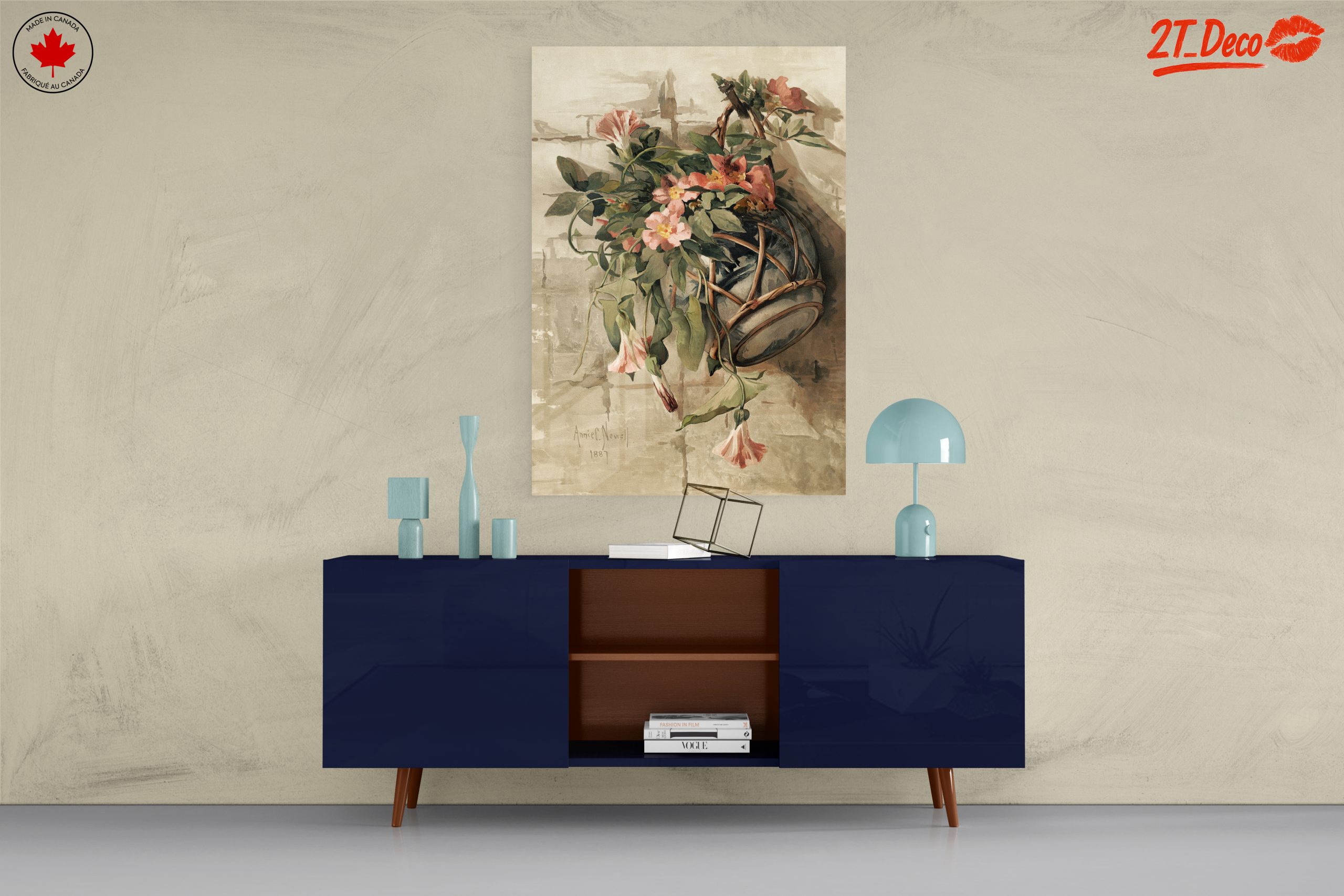 Floral Hanging Plant Artwork - Image 8