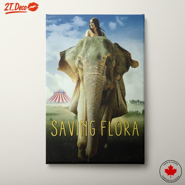 Elephant and Girl Illustration