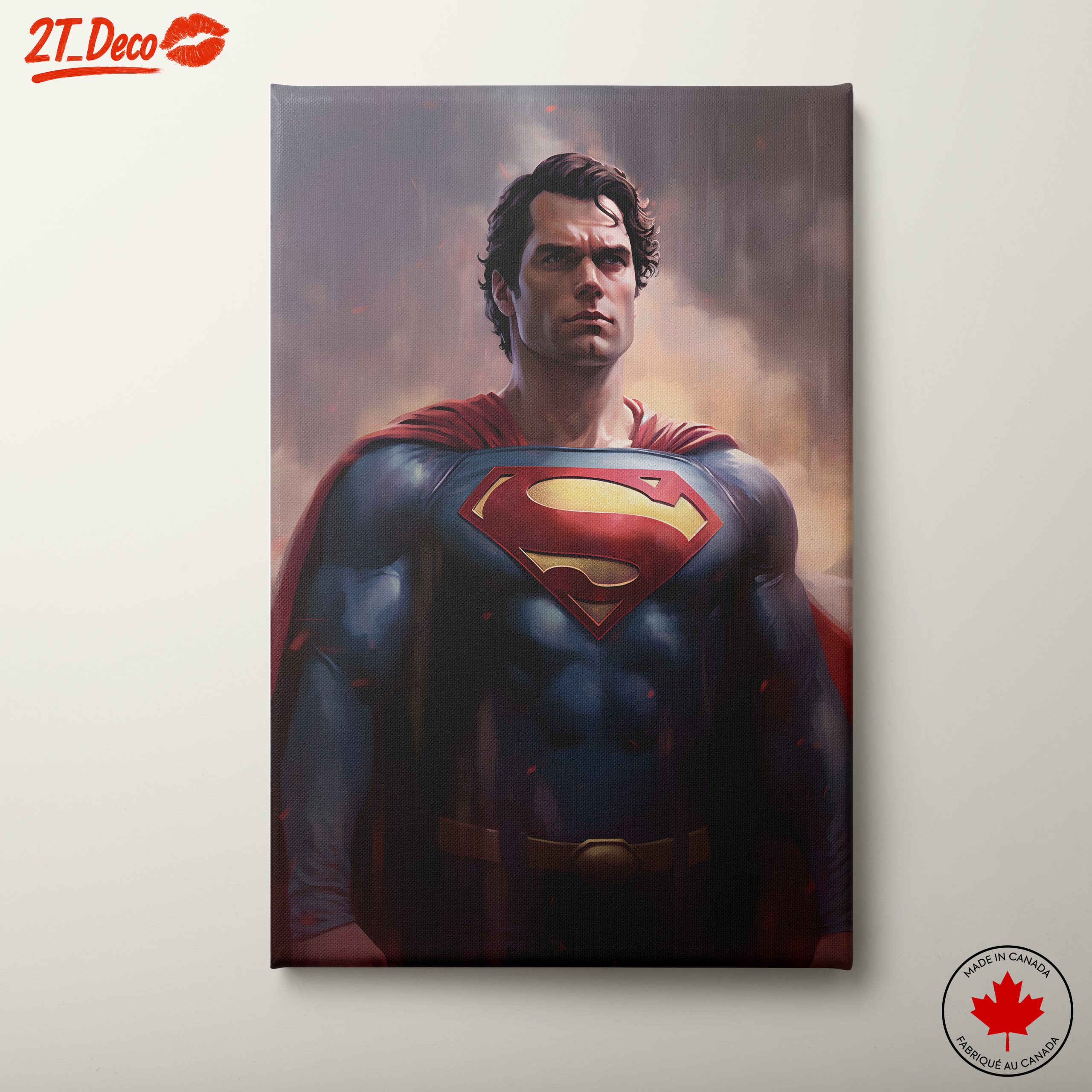Stunning Superman Artwork Depicting Heroic Strength