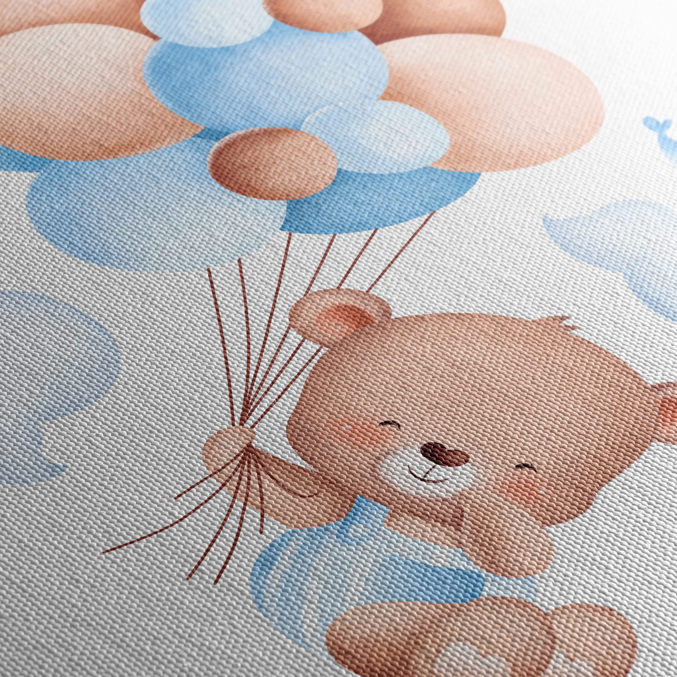 Adorable Bear with Balloons Artwork - Image 5