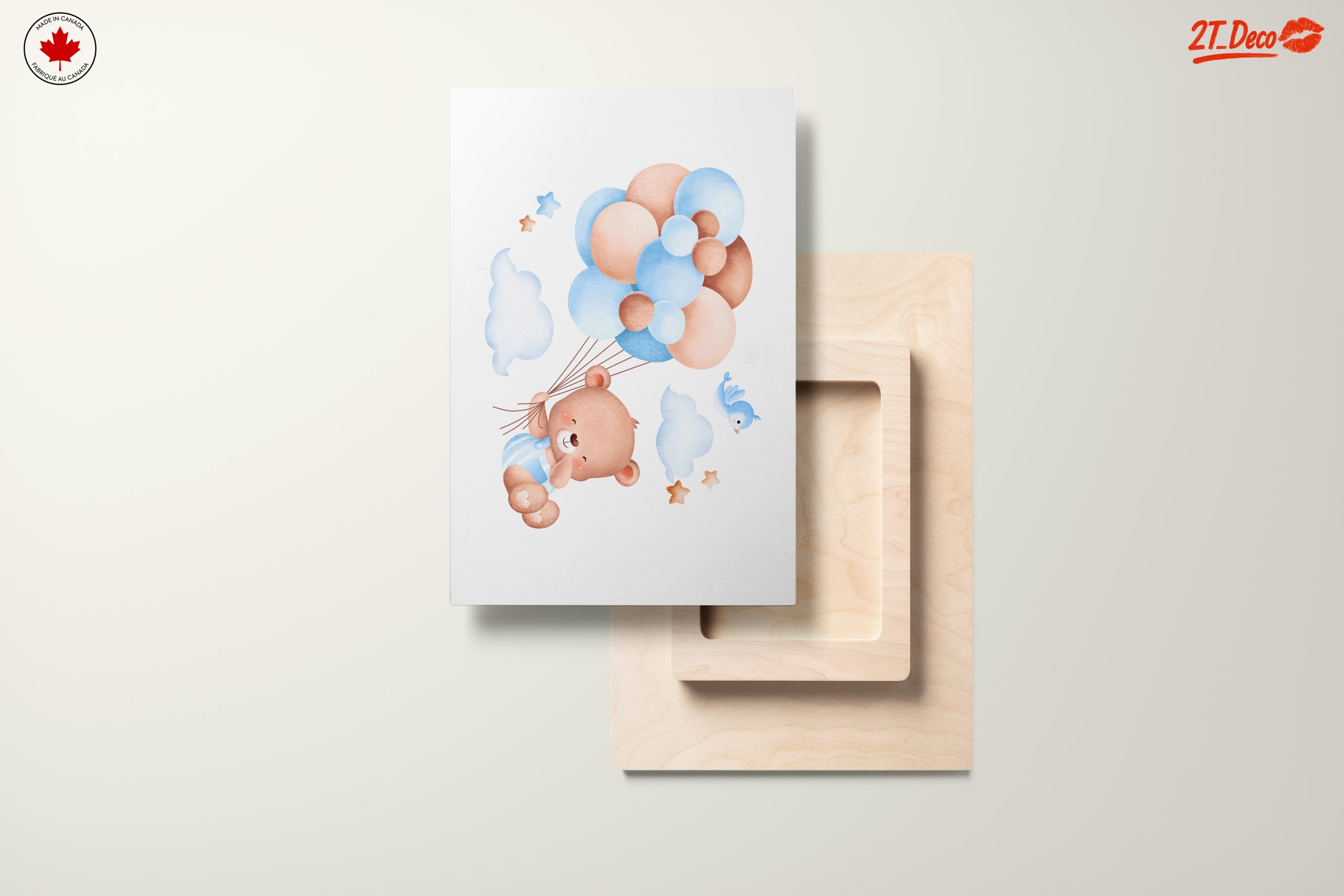 Adorable Bear with Balloons Artwork - Image 11