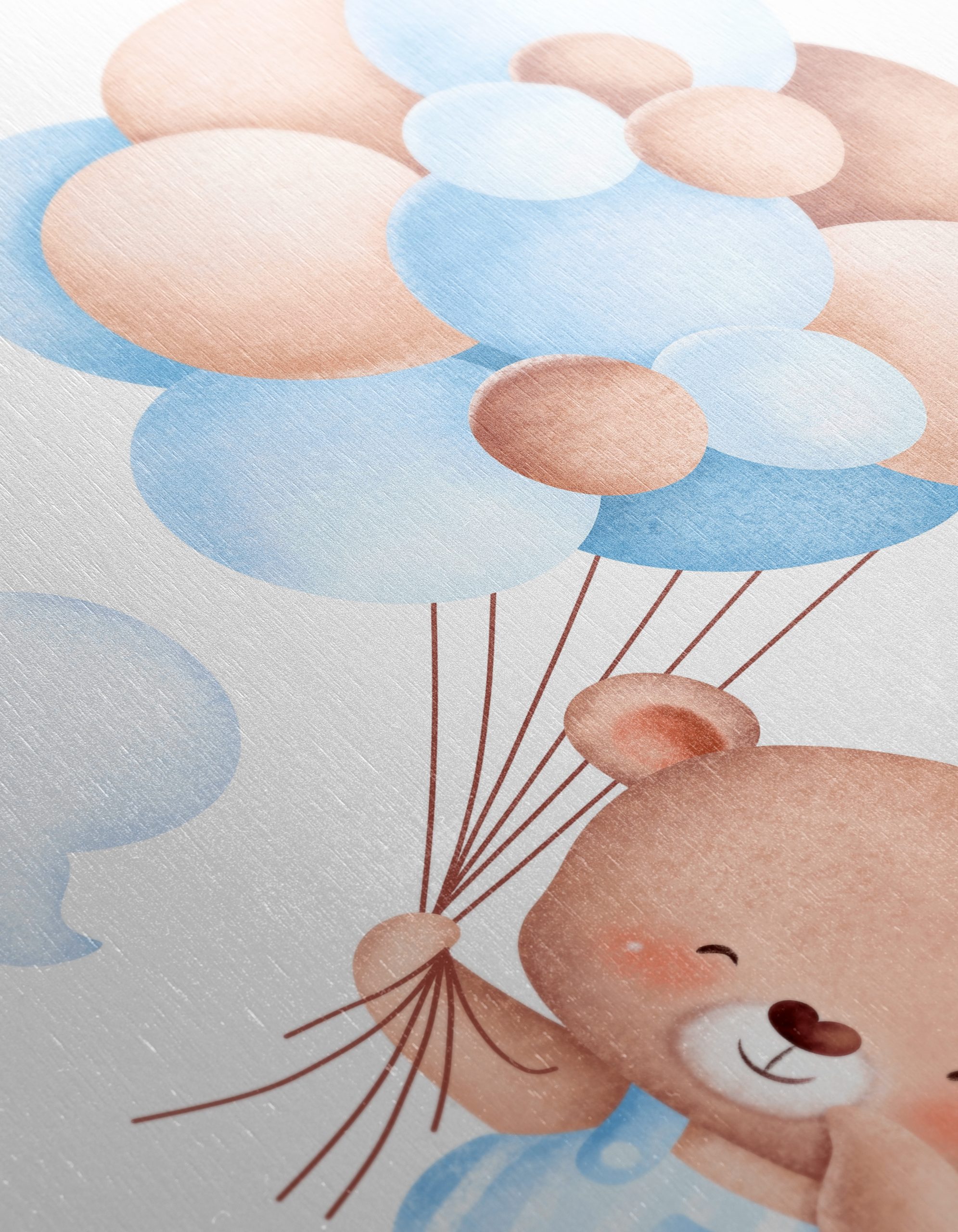 Adorable Bear with Balloons Artwork - Image 12
