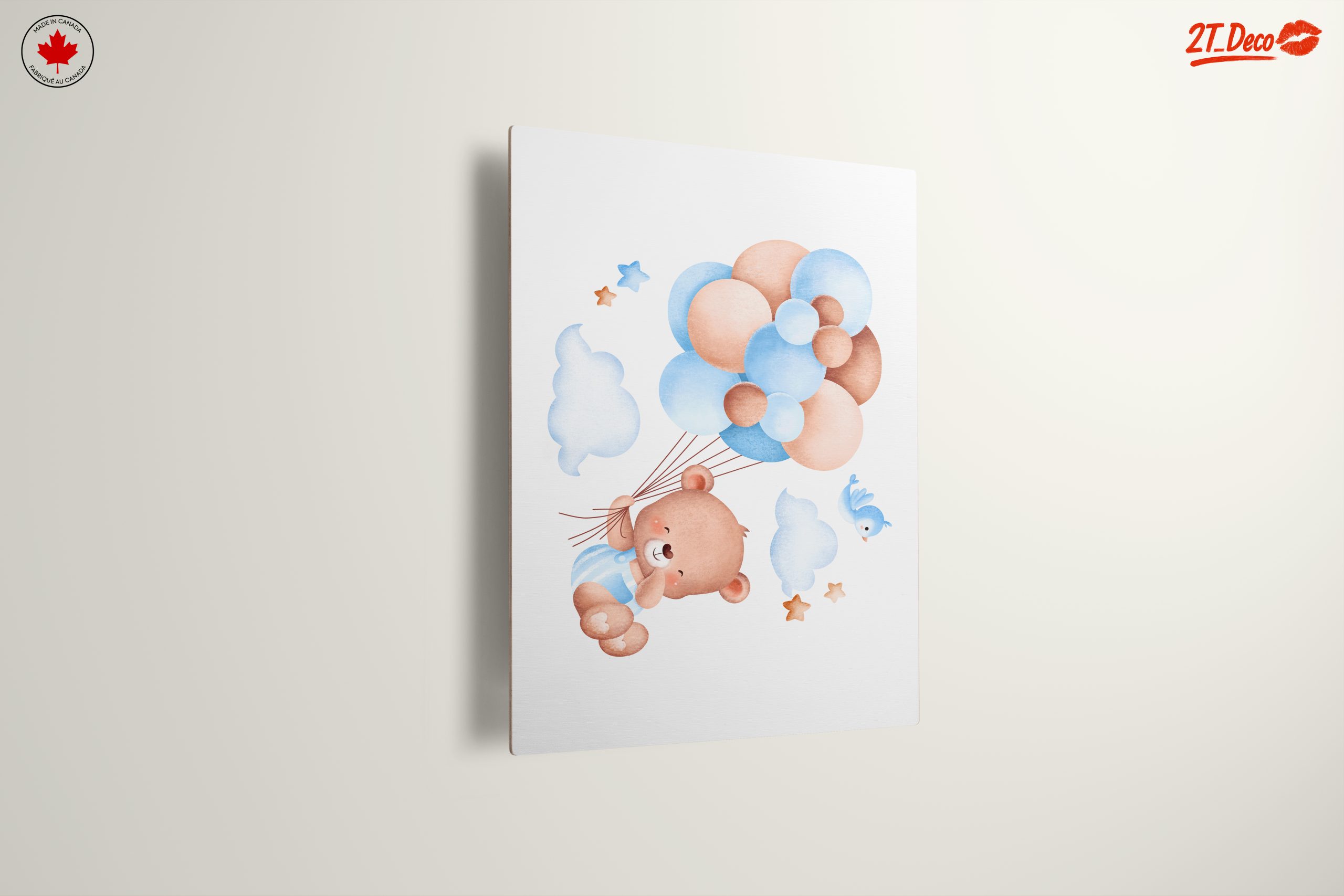 Adorable Bear with Balloons Artwork - Image 13