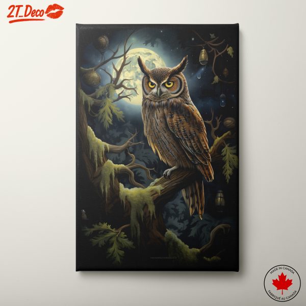 Majestic Owl Under Moonlight 3