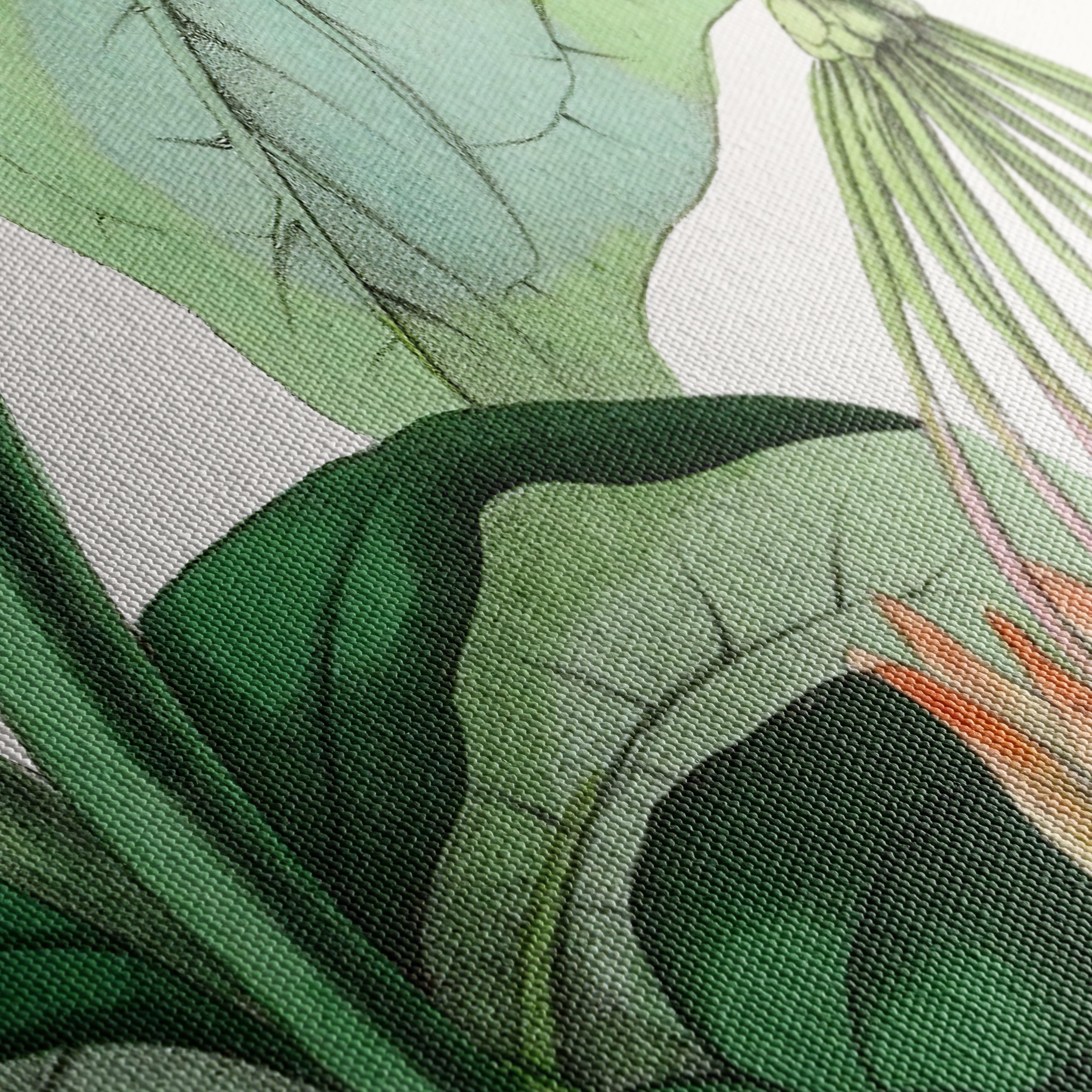 Intricate Botanical Illustration of Leaves and Flowers - Image 5