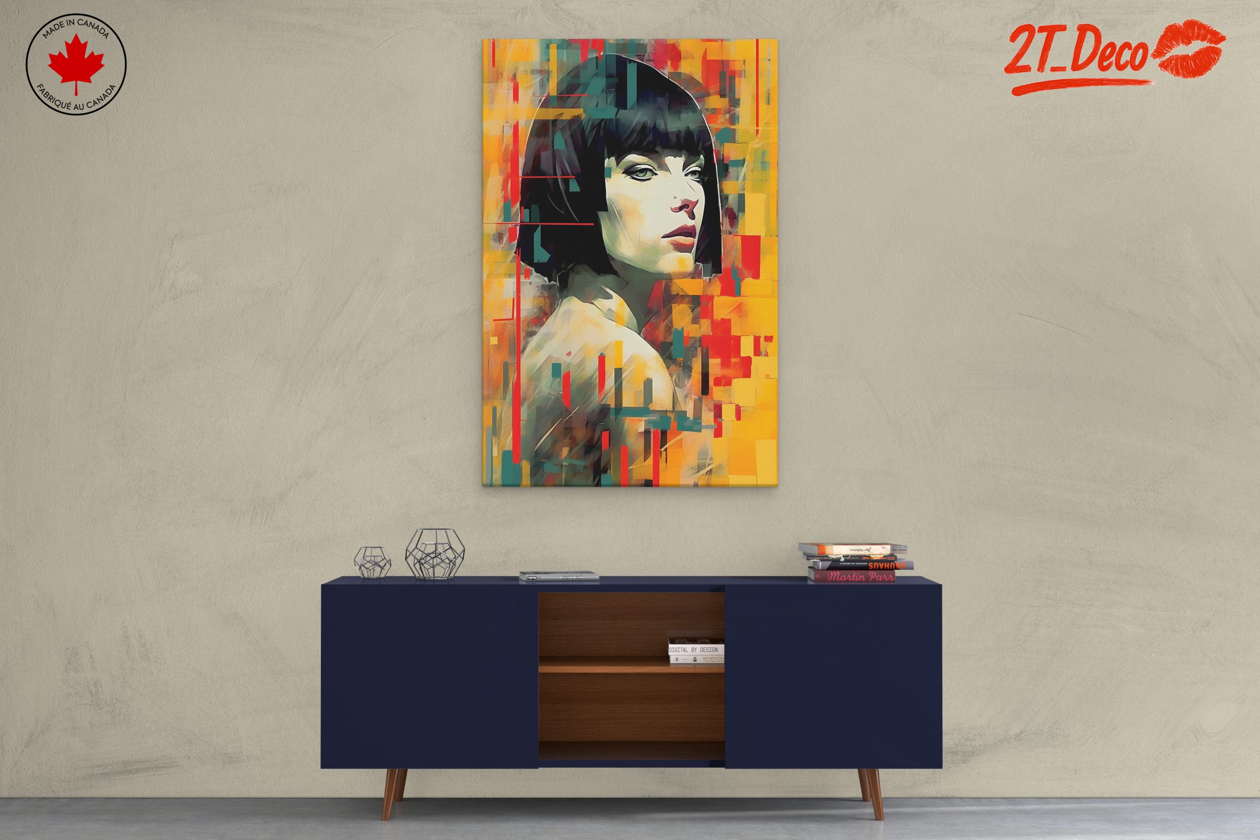 Modern Abstract Contemporary Portrait Art - Image 3
