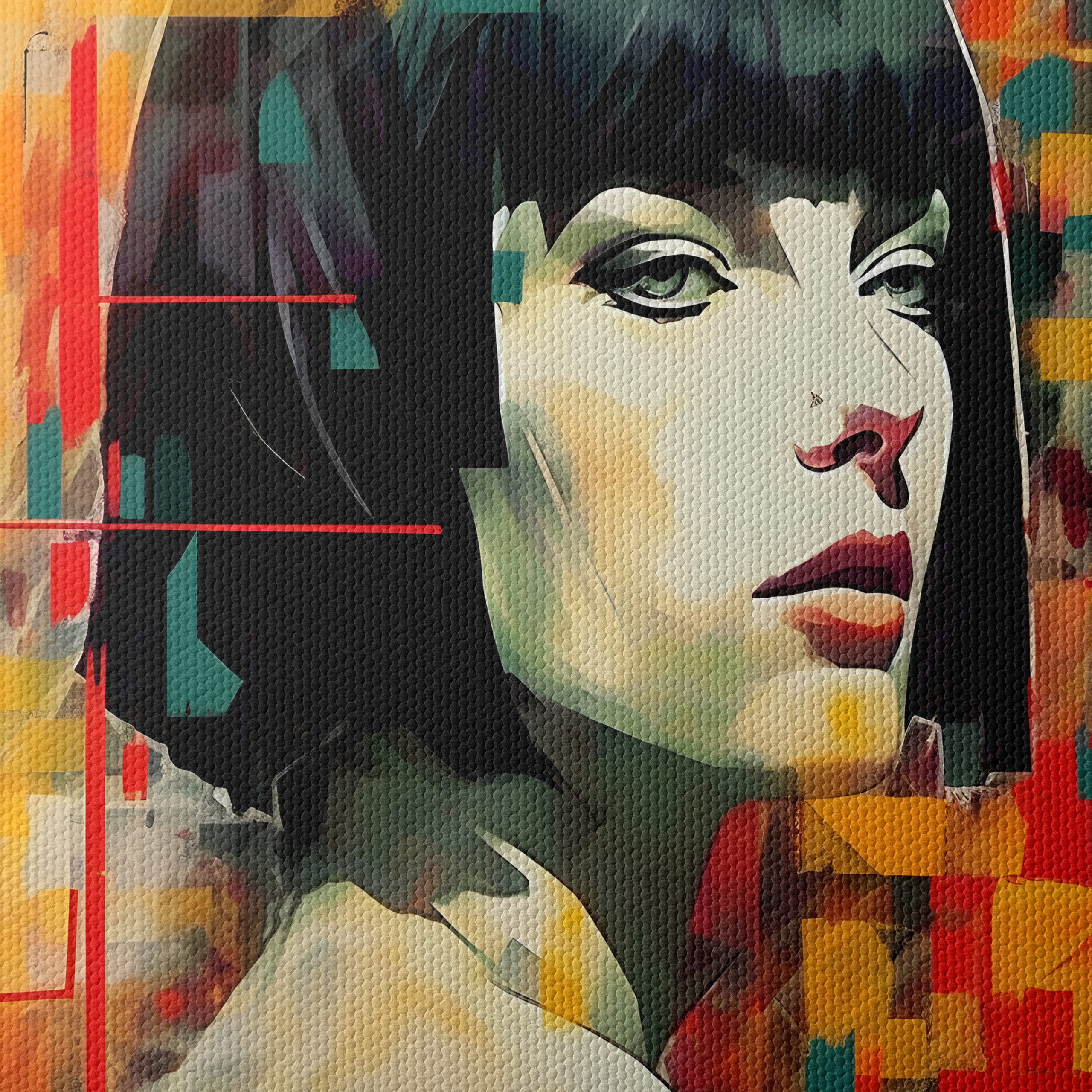 Modern Abstract Contemporary Portrait Art - Image 4
