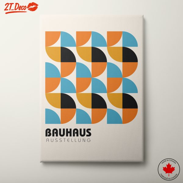 Bauhaus Geometric Art in Vibrant Colors