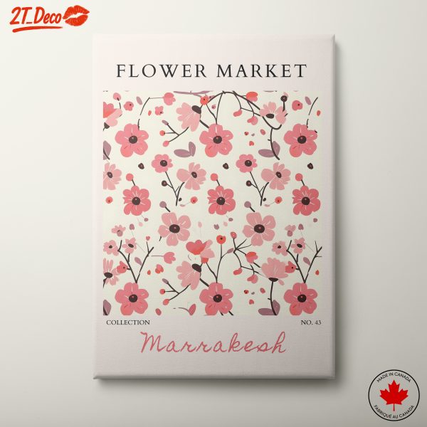 Flower Market Artwork Inspired by Marrakesh