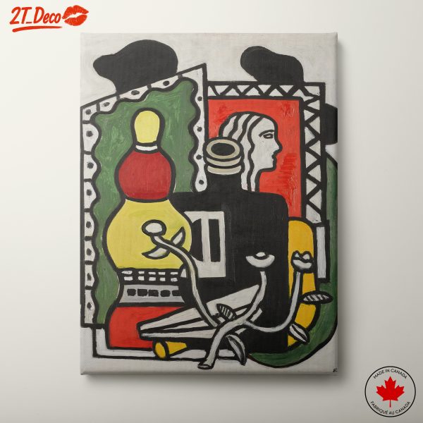 Vibrant Abstract Figure Composition
