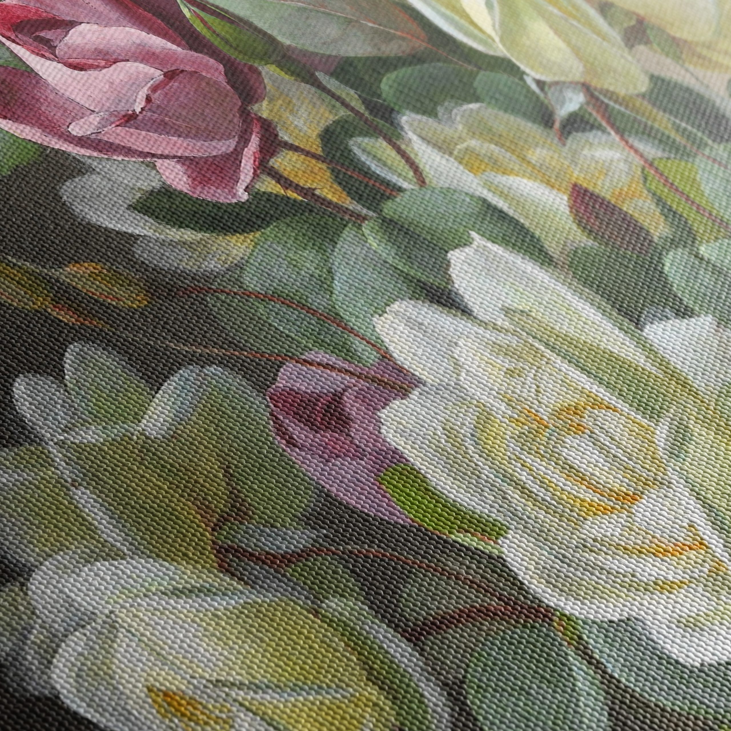 Stunning Roses Arrangement Botanical Art - Image 5