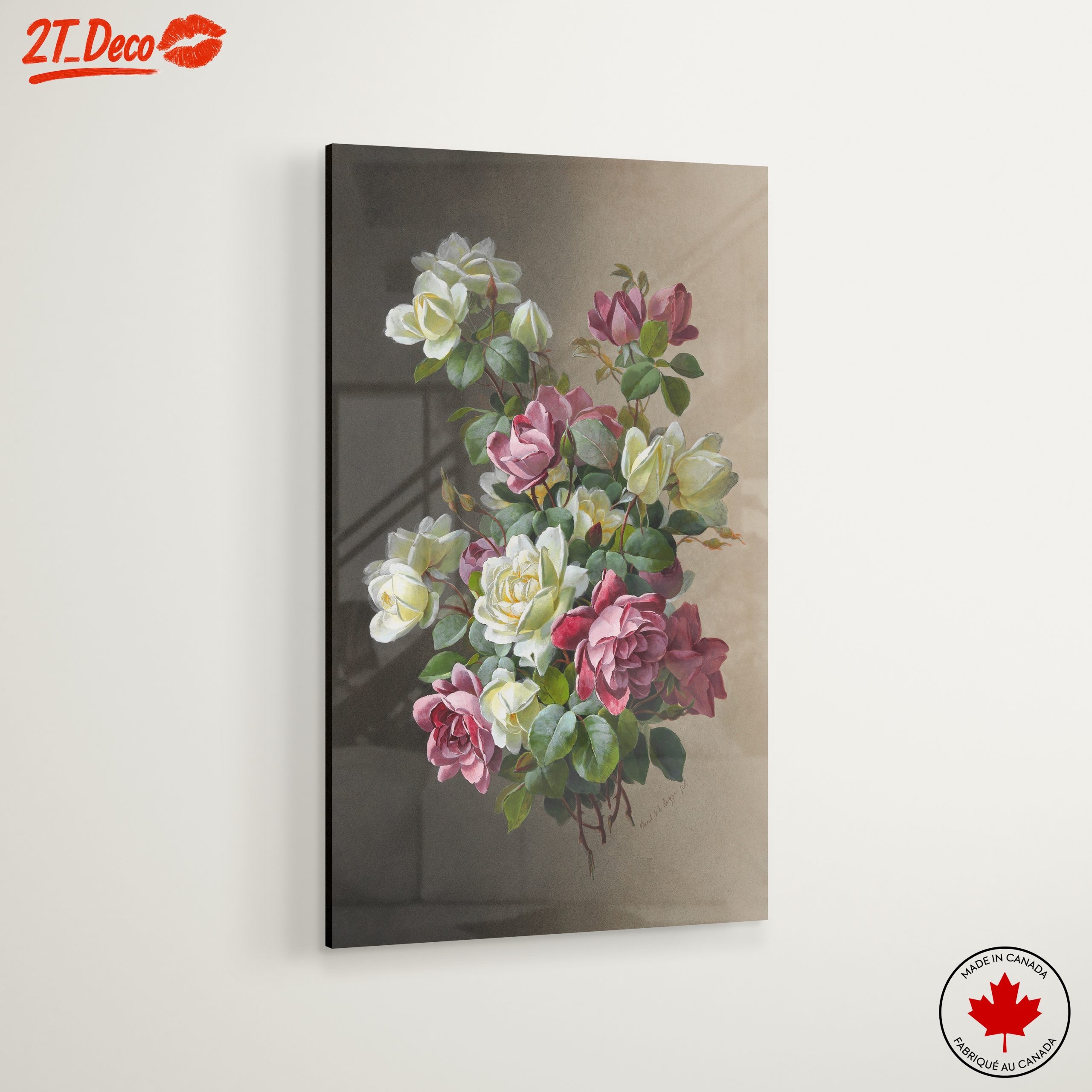 Stunning Roses Arrangement Botanical Art - Image 6