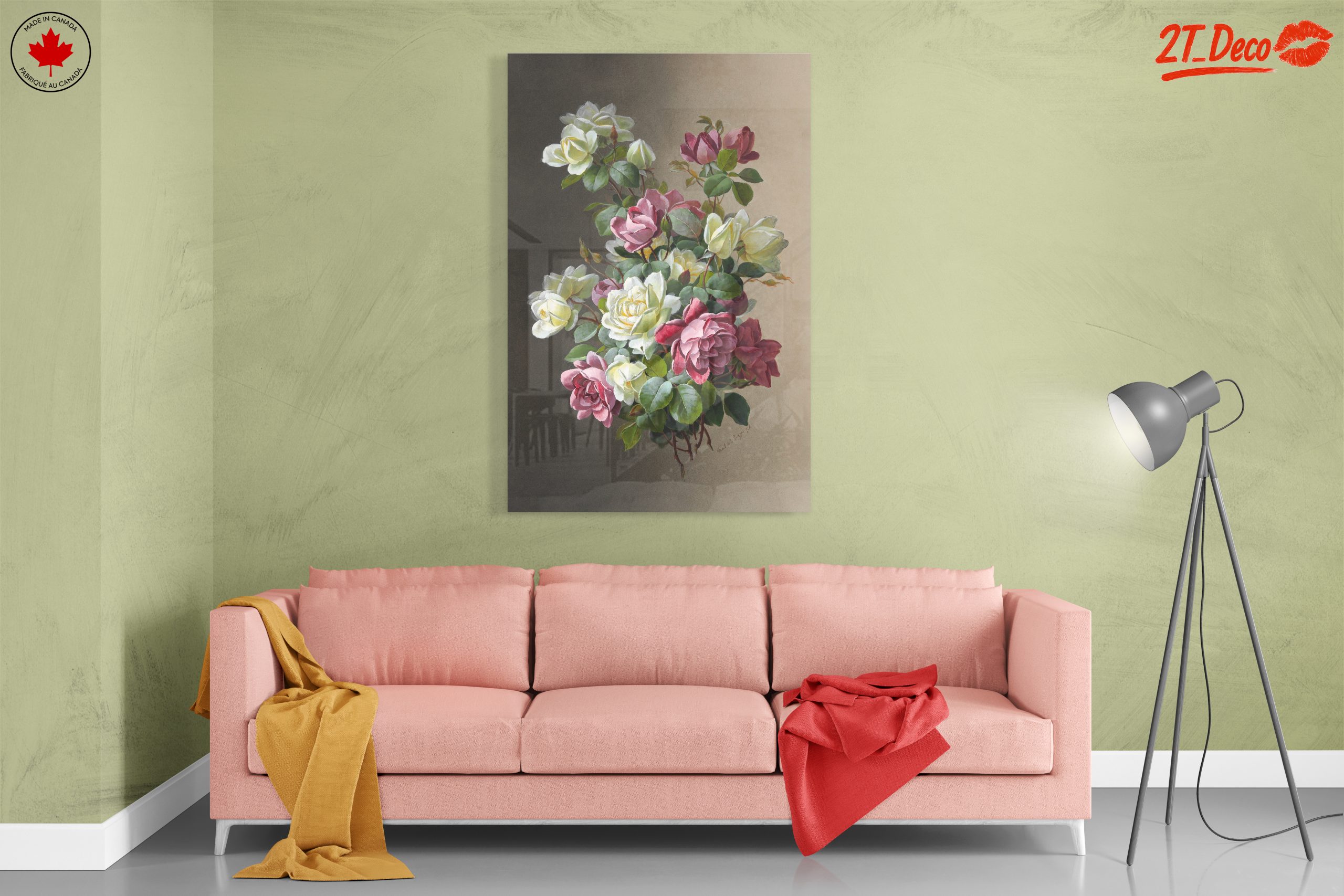 Stunning Roses Arrangement Botanical Art - Image 7