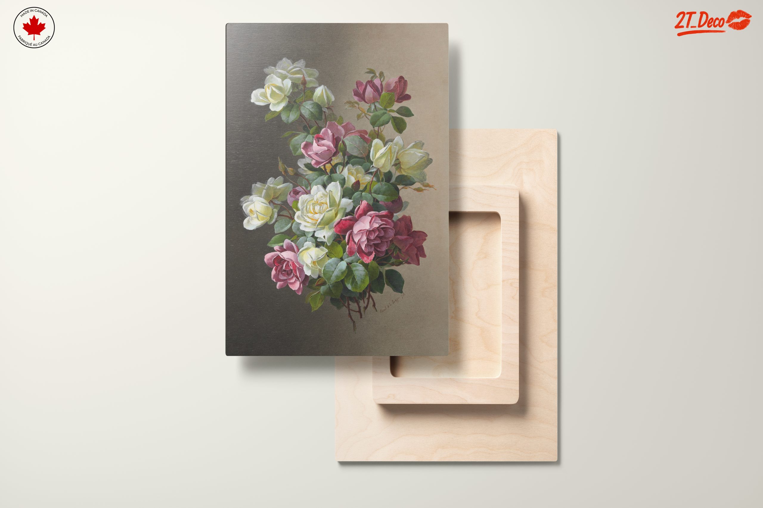 Stunning Roses Arrangement Botanical Art - Image 11