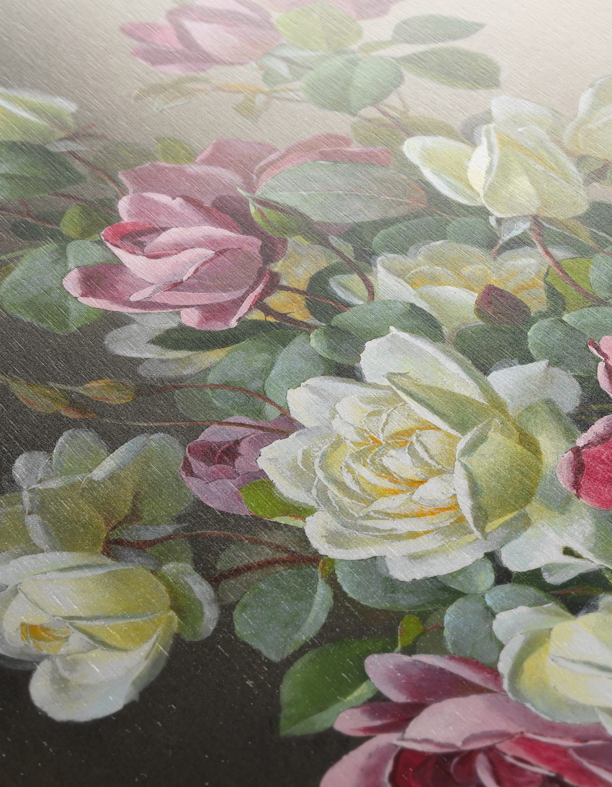 Stunning Roses Arrangement Botanical Art - Image 12