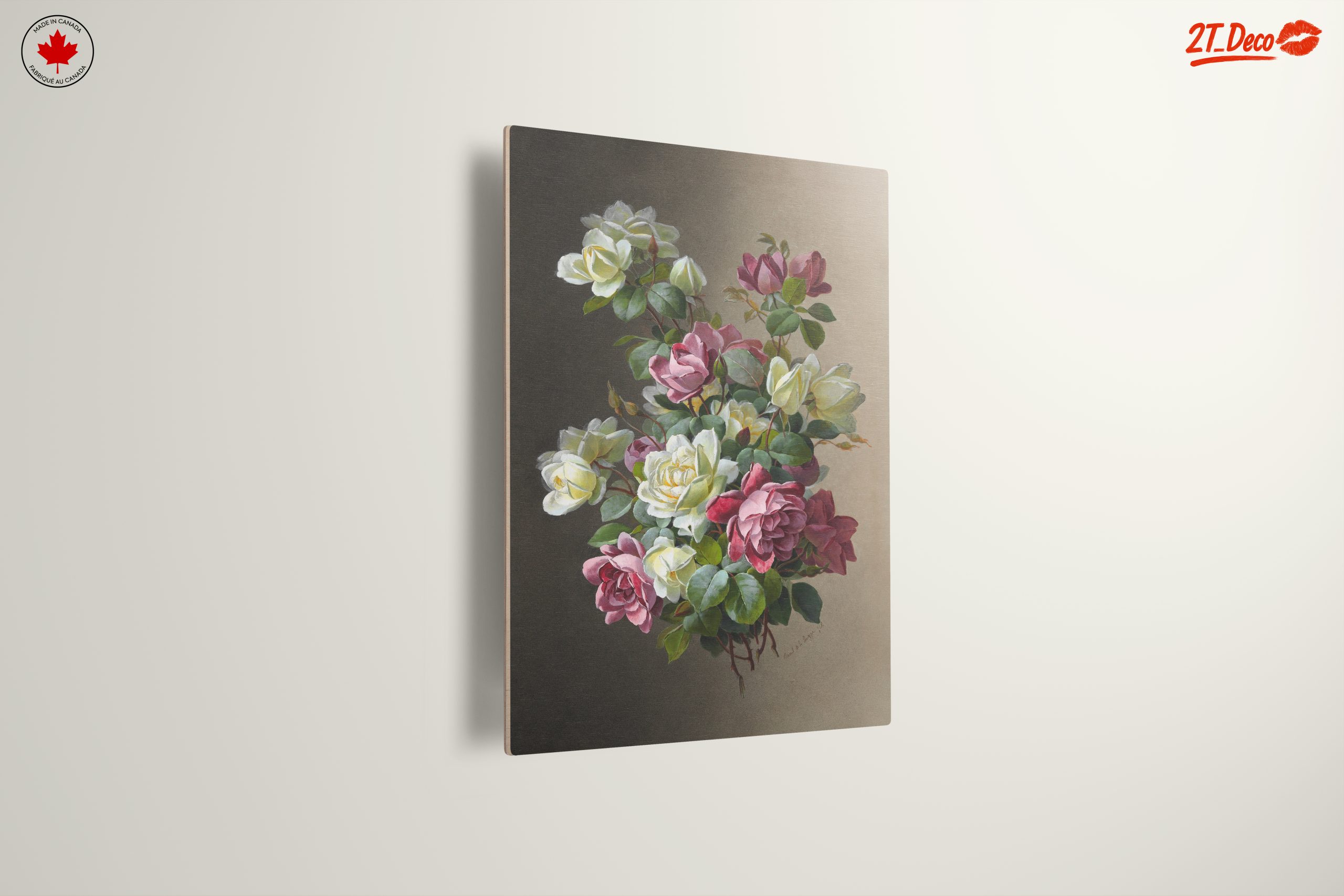Stunning Roses Arrangement Botanical Art - Image 13